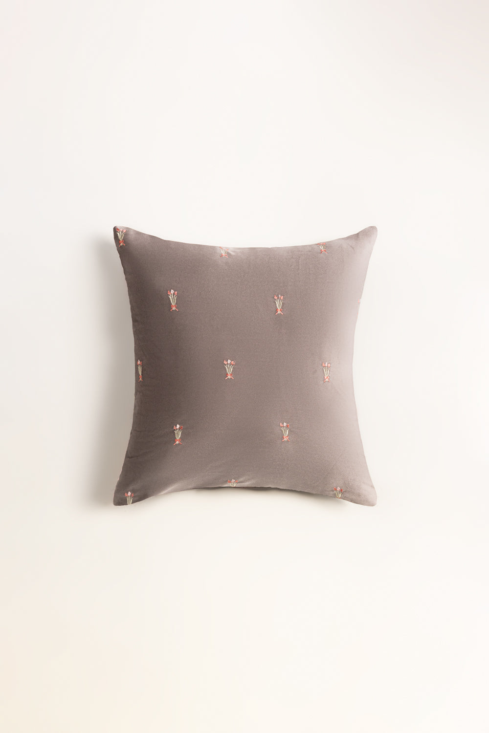 Velvet Embroidered Cushion Cover