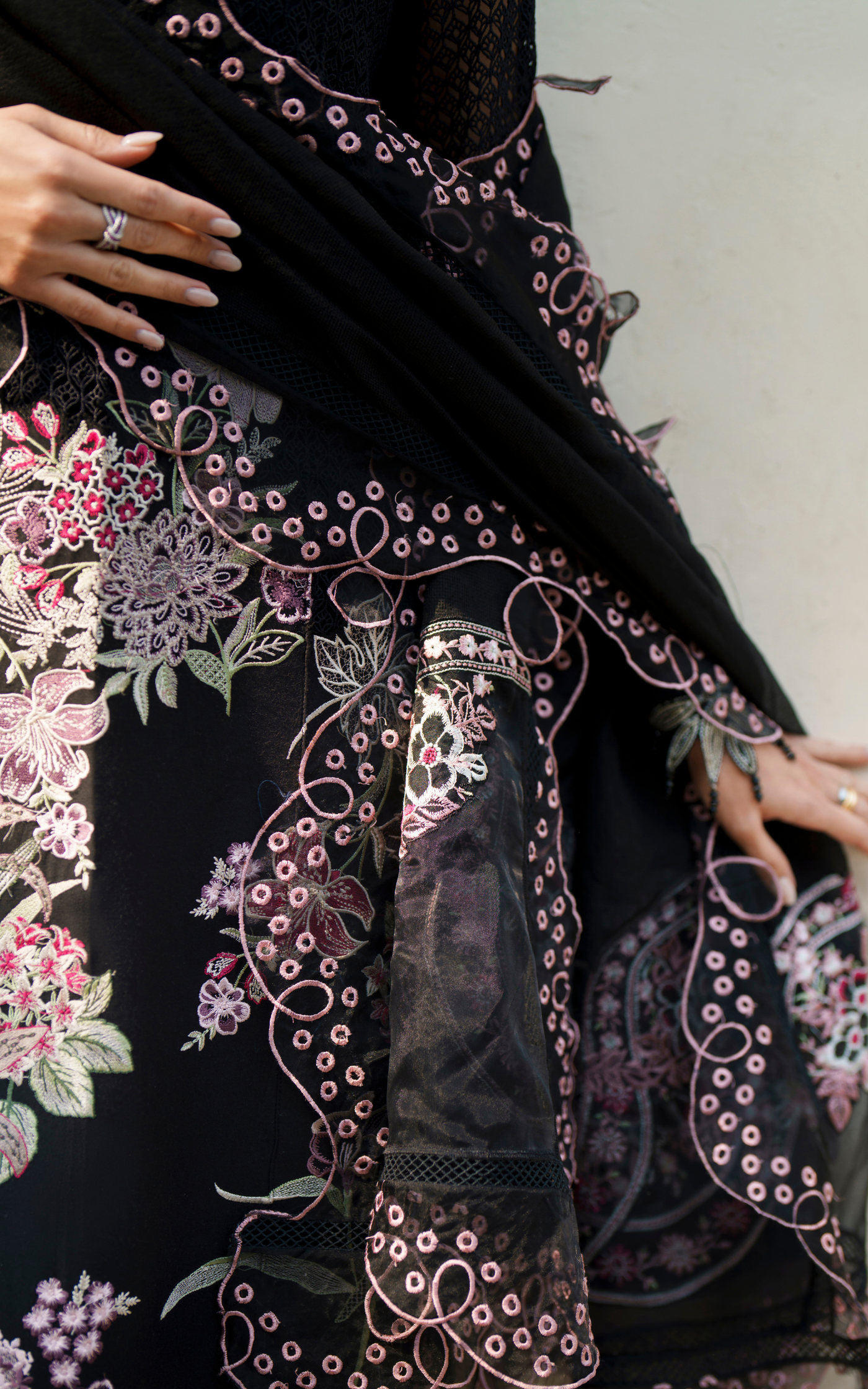 Noir Lily VUL26-01 | 3pcs Embroidered Stitched Summer
