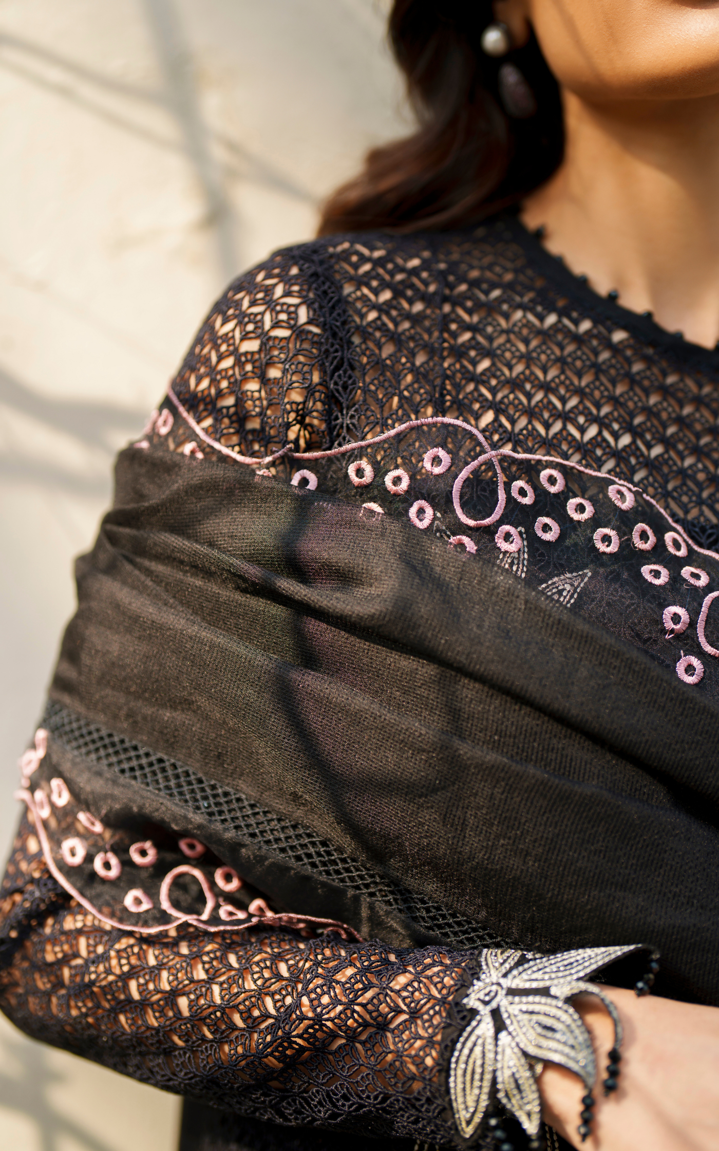 Noir Lily VUL26-01 | 3pcs Embroidered Stitched Summer