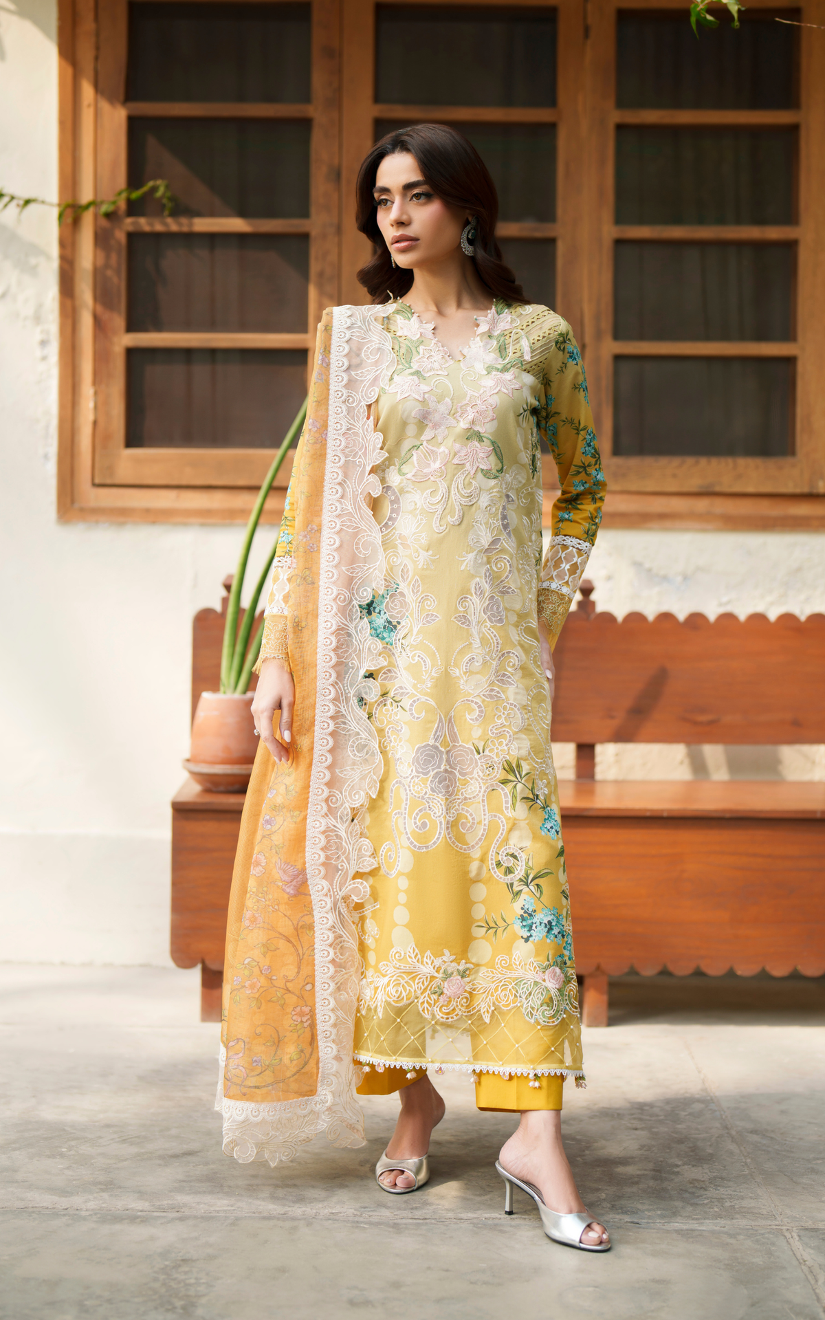 Sovereign Lace VUL26-02 | 3pcs Embroidered Stitched Summer