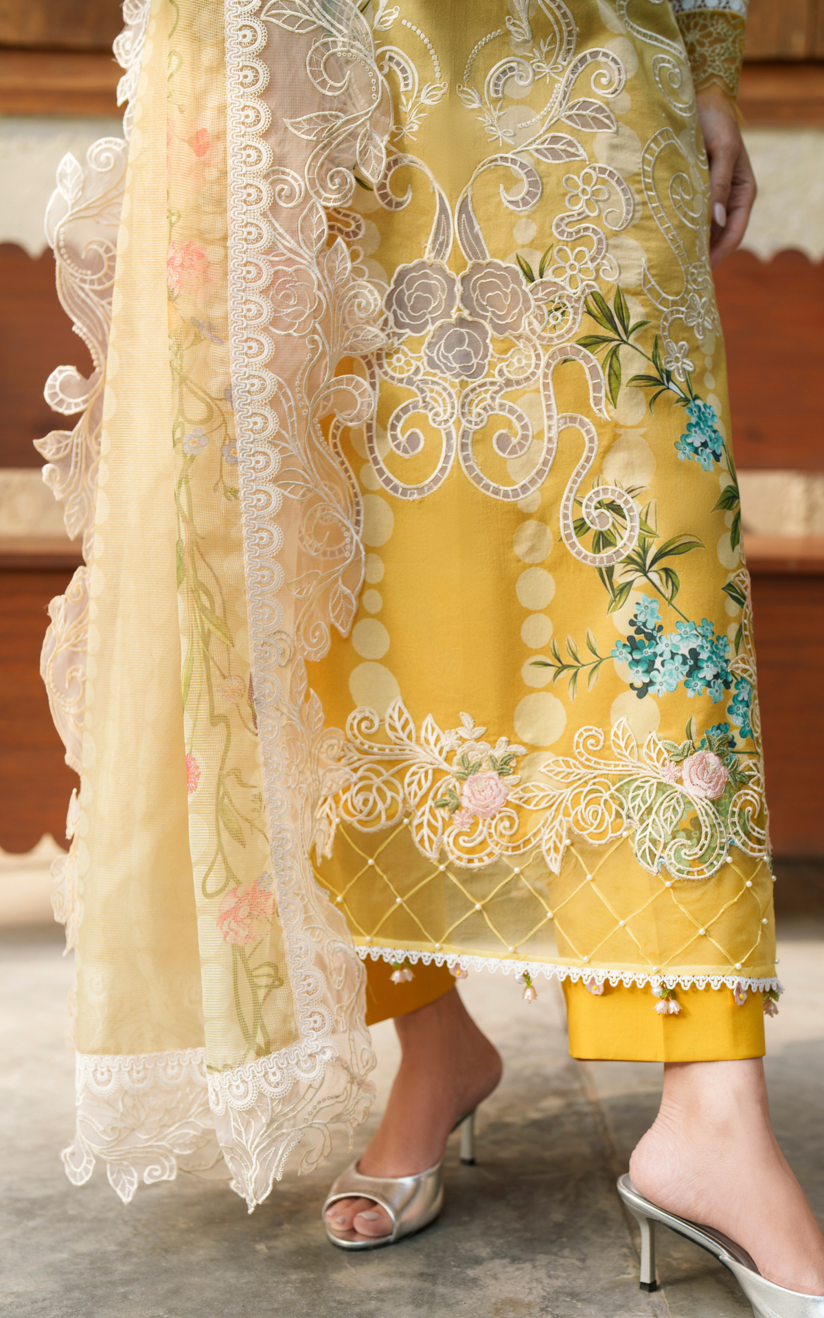 Sovereign Lace VUL26-02 | 3pcs Embroidered Stitched Summer