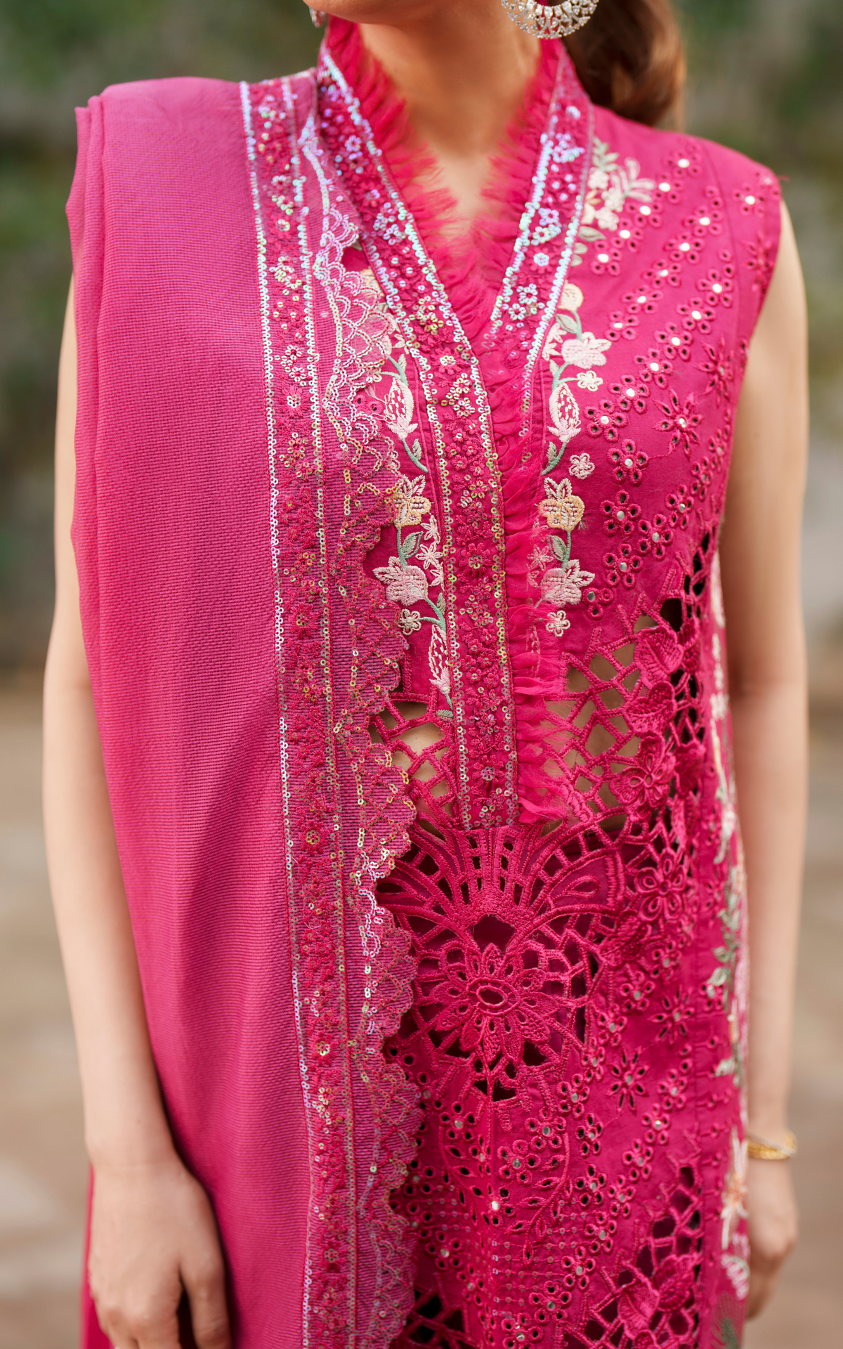 Ethereal Echo VUL26-07 | 3pcs Embroidered Stitched Summer