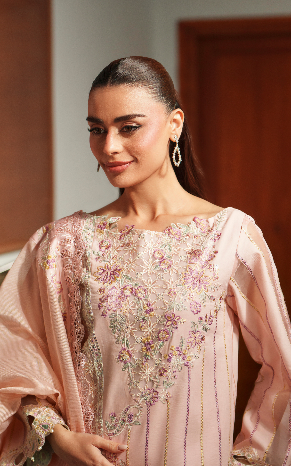 Crimson Courage VUL26-08 | 3pcs Embroidered Stitched Summer
