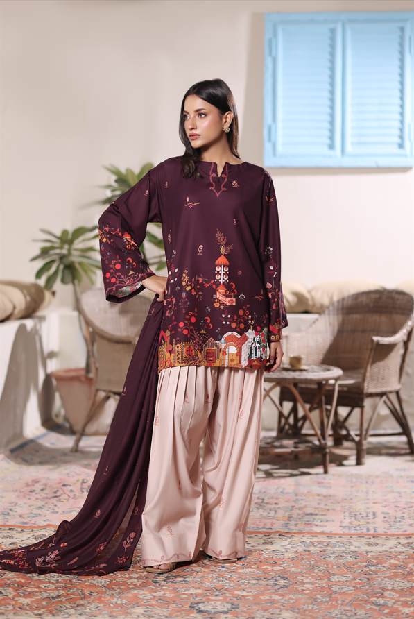 Velvet Grape Dupatta