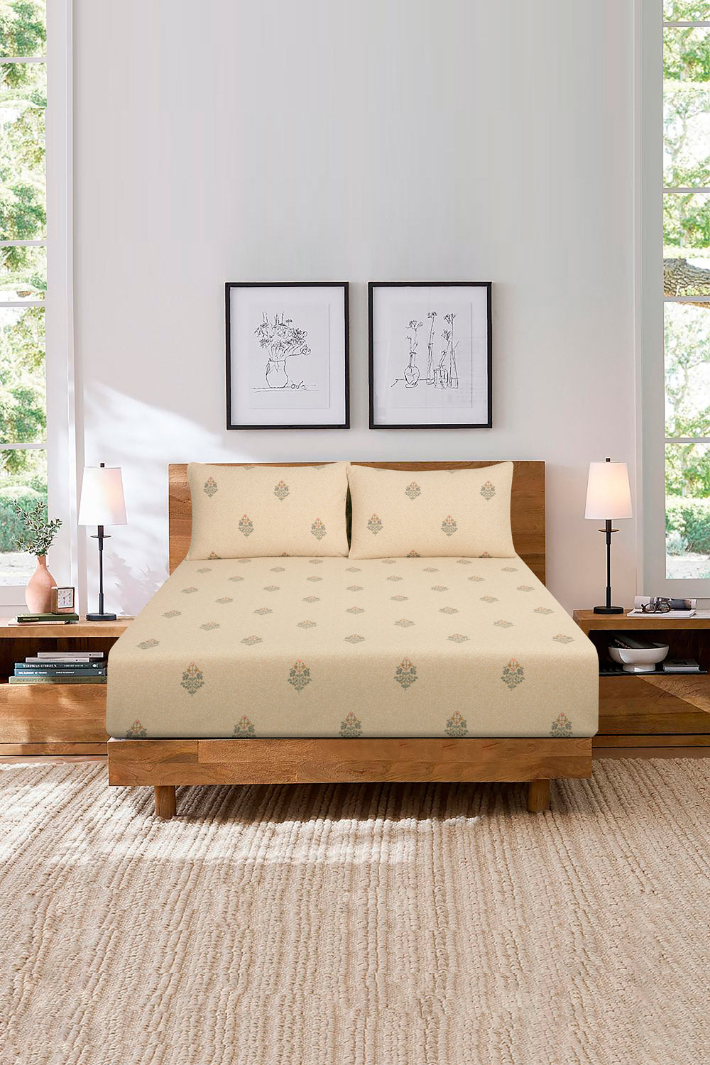 Victorian Bloom Fitted Sheet Set