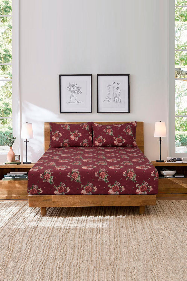 Vintage Rose Fitted Sheet Set