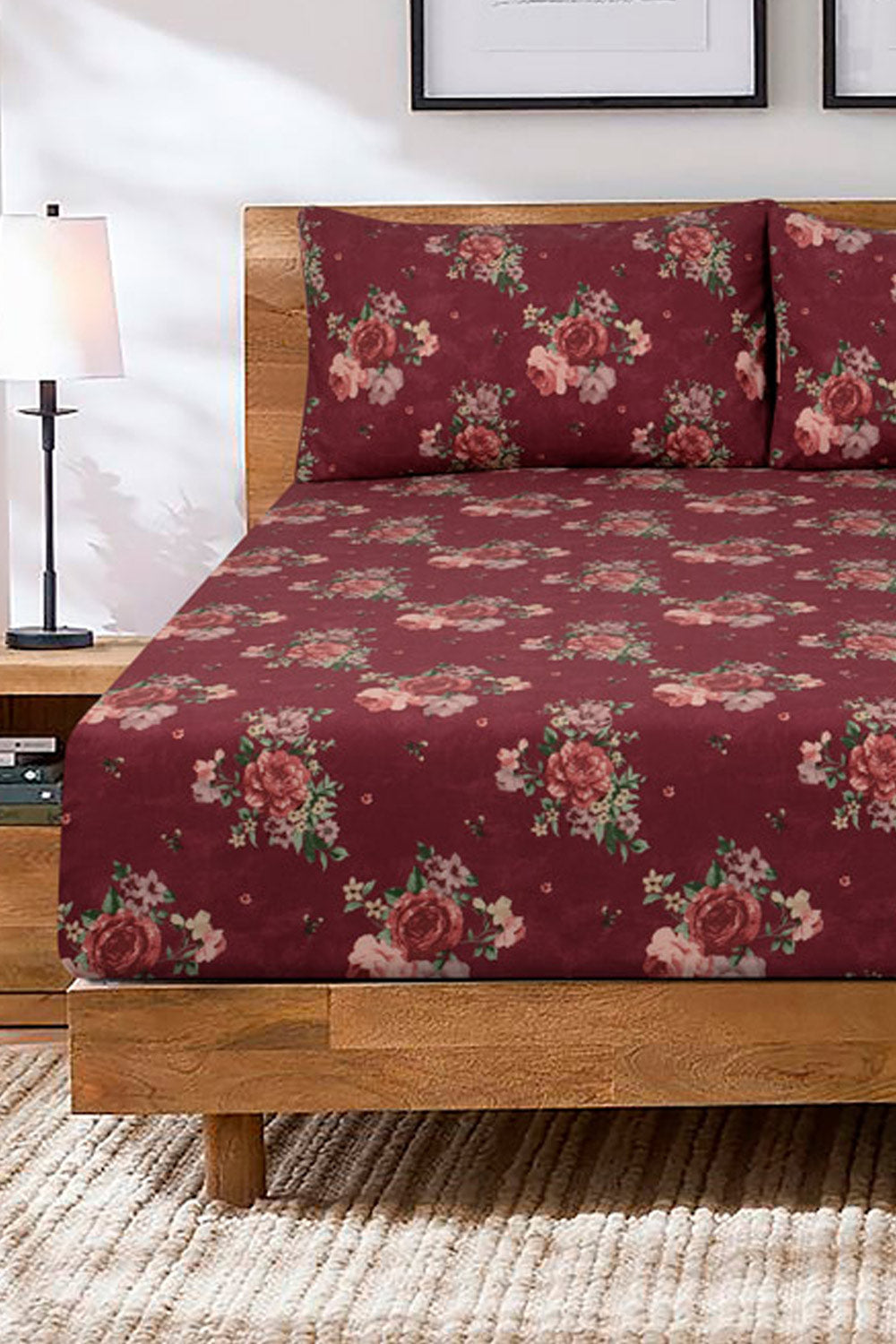 Vintage Rose Fitted Sheet Set