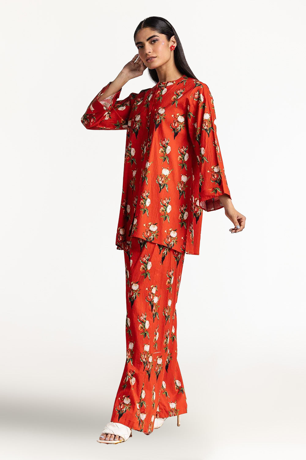 Digital Printed Lycra Shirt With Trouser