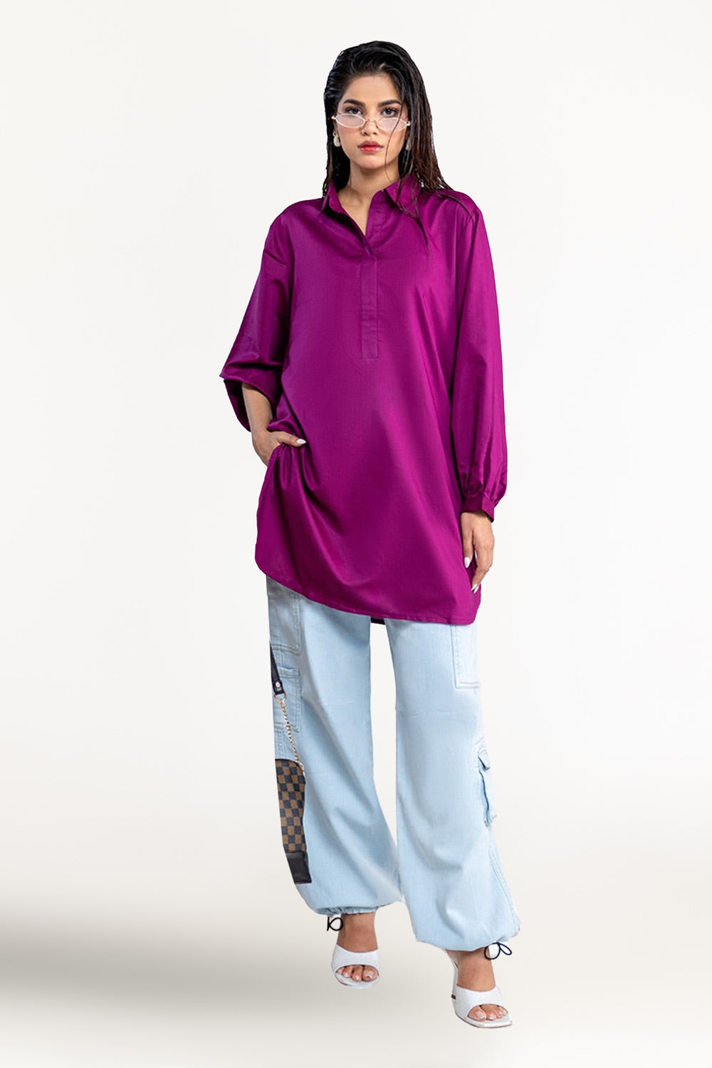 Cotton Viscose Dyed Tunic