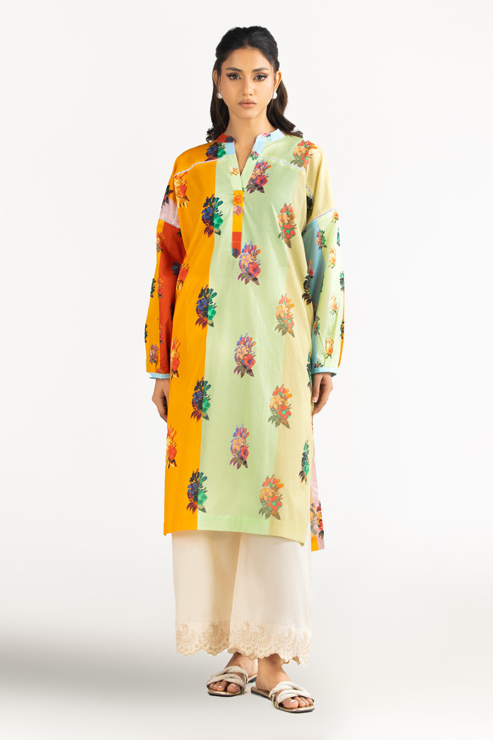 Cambric Printed Shirt - W-AP-26-459678