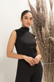 Black Turtle Neck Top (Sleeveless)