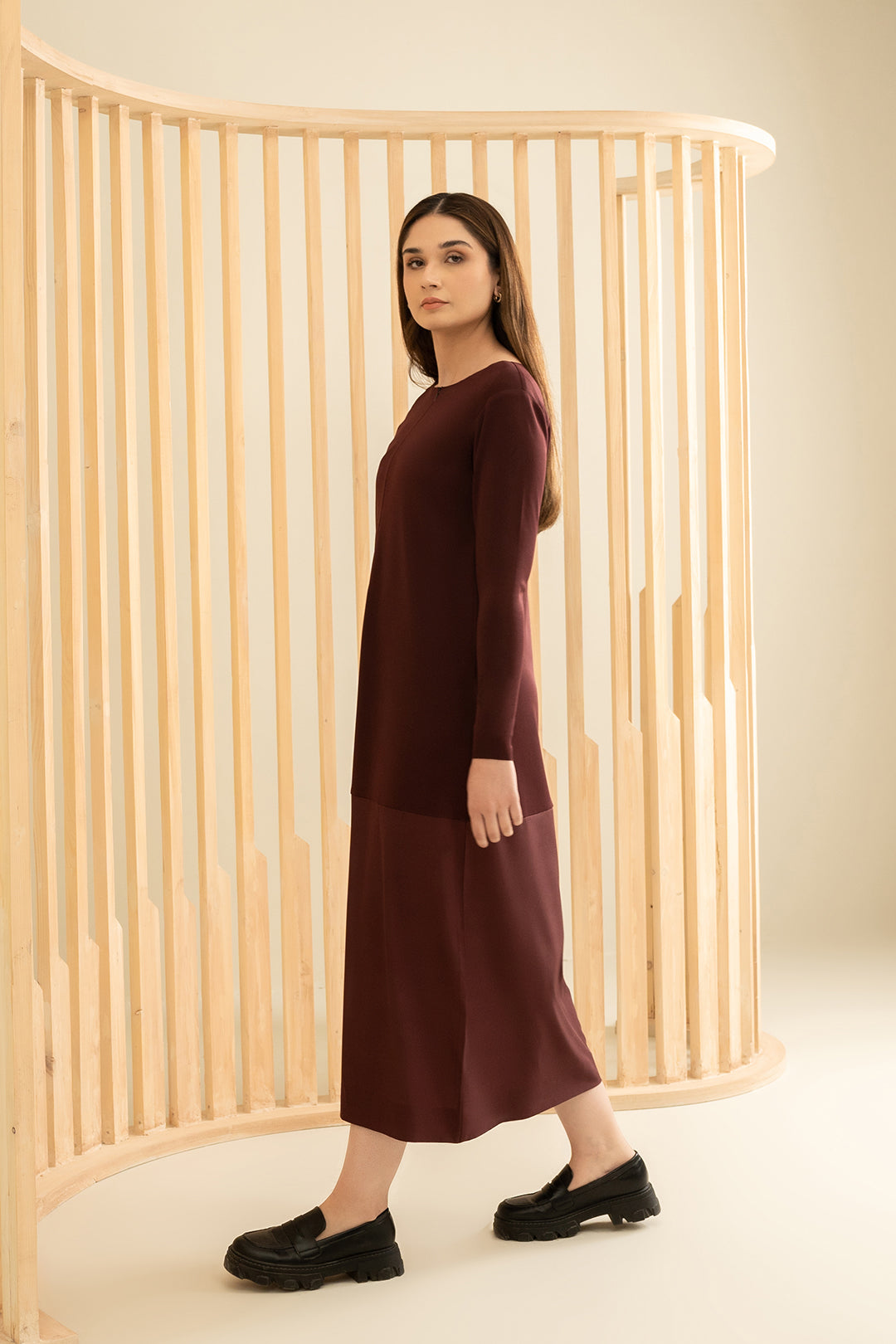 Burgundy Dress
