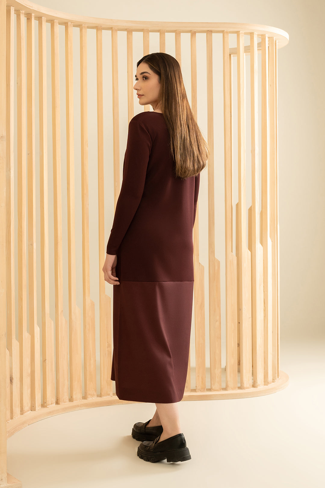 Burgundy Dress