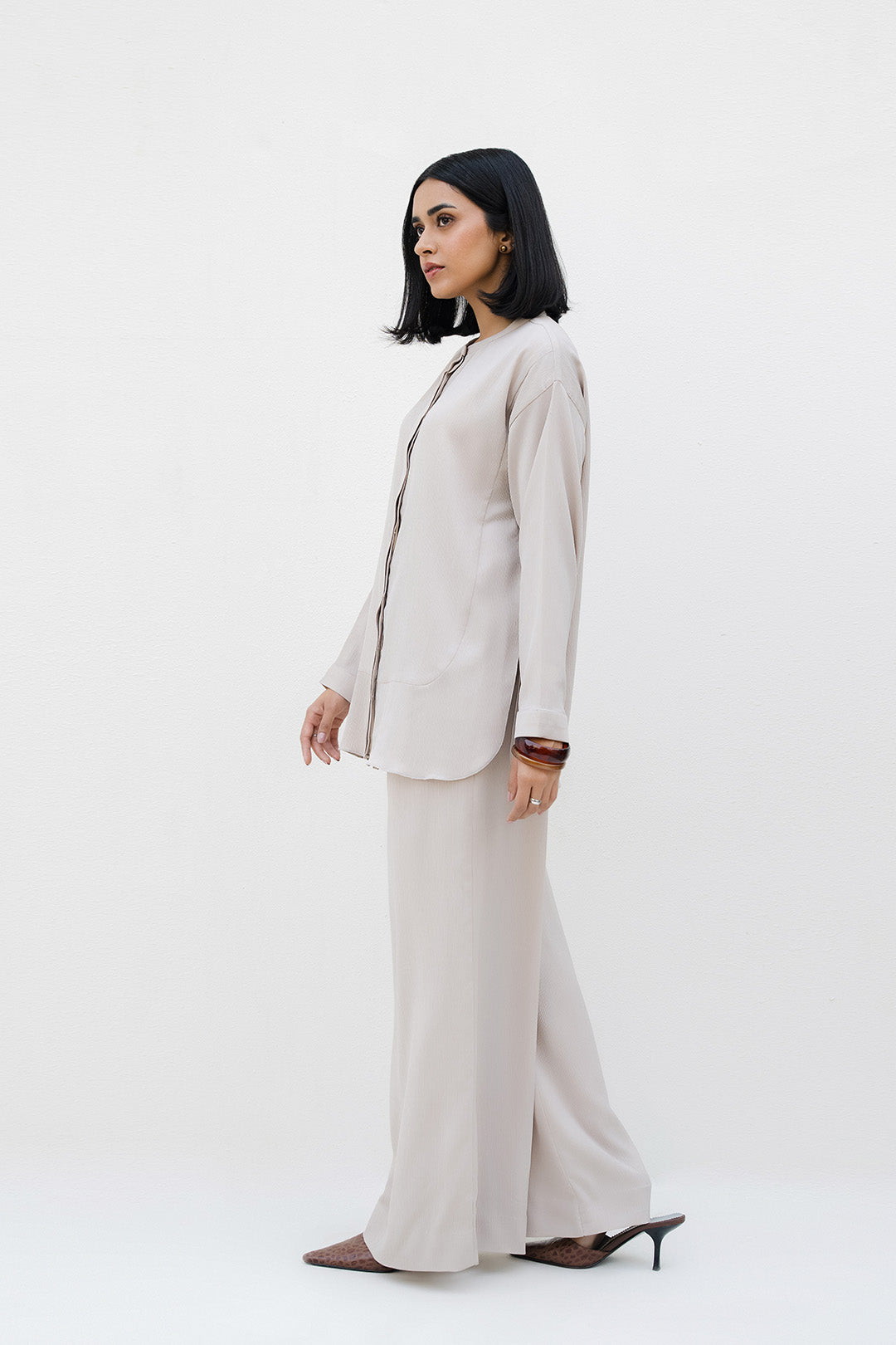 Textured Button Down