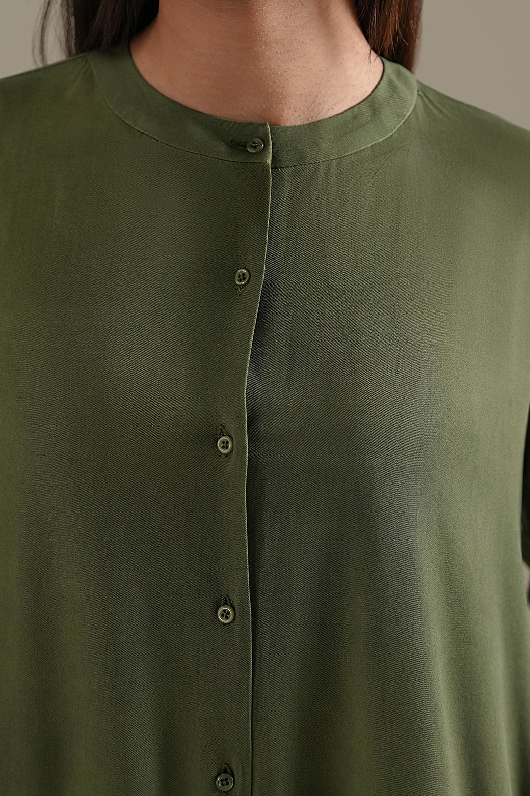 Evelia Long Button Down