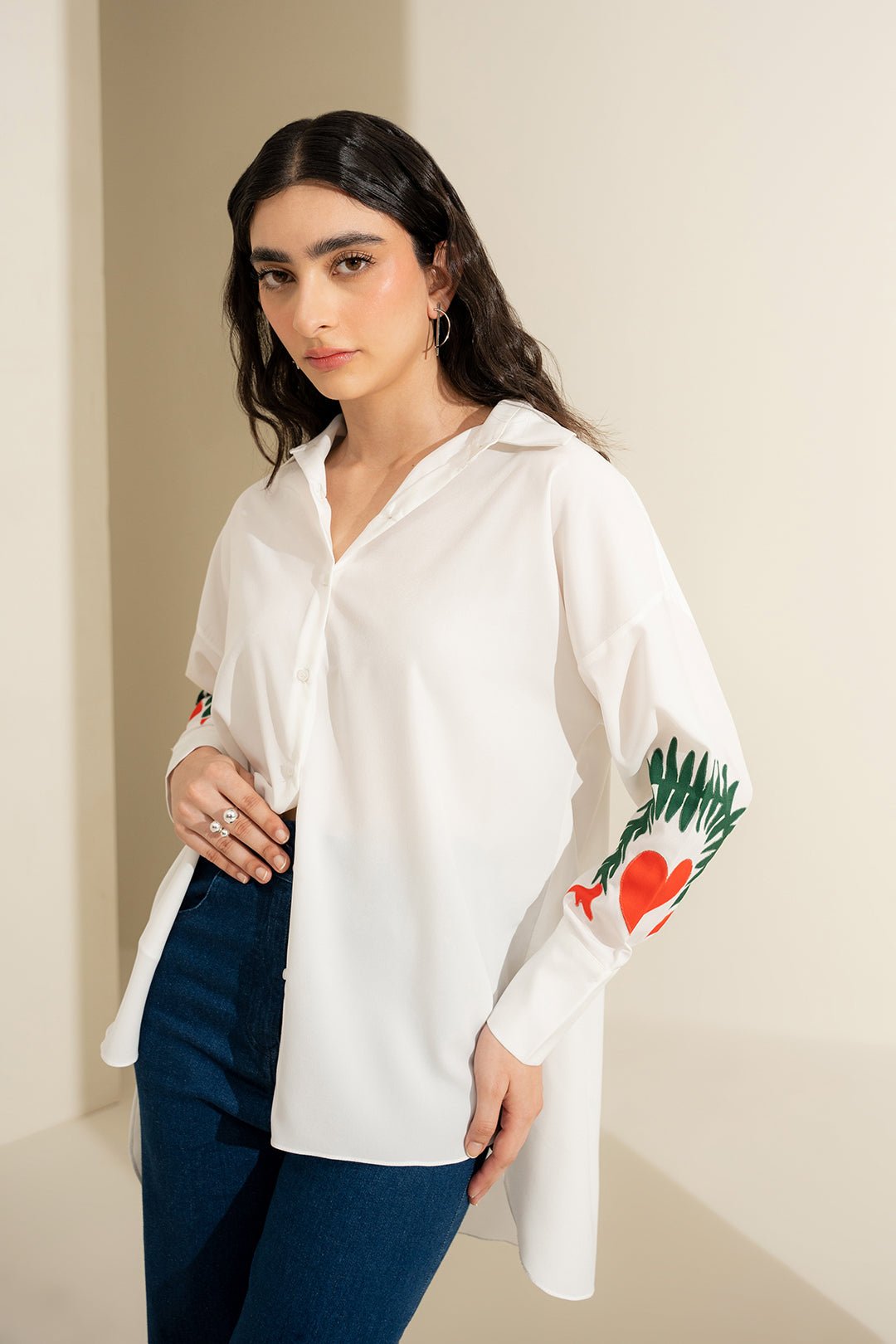 Asqur Button Up Top