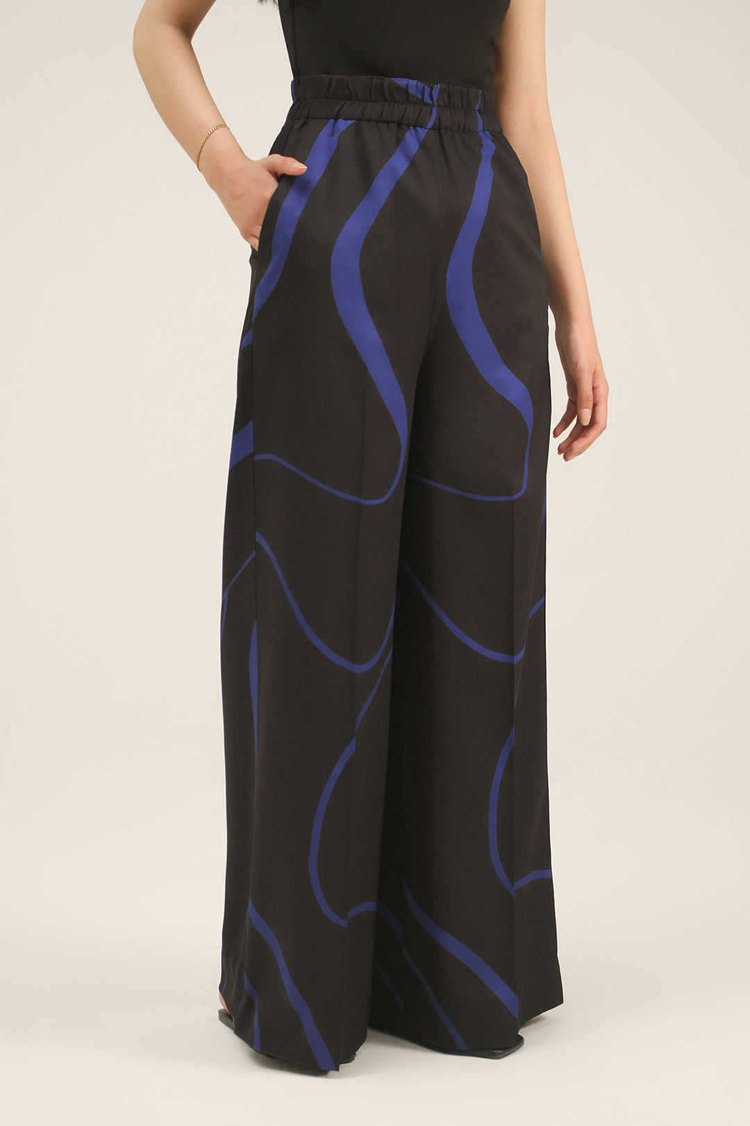 Black Wavy Pants