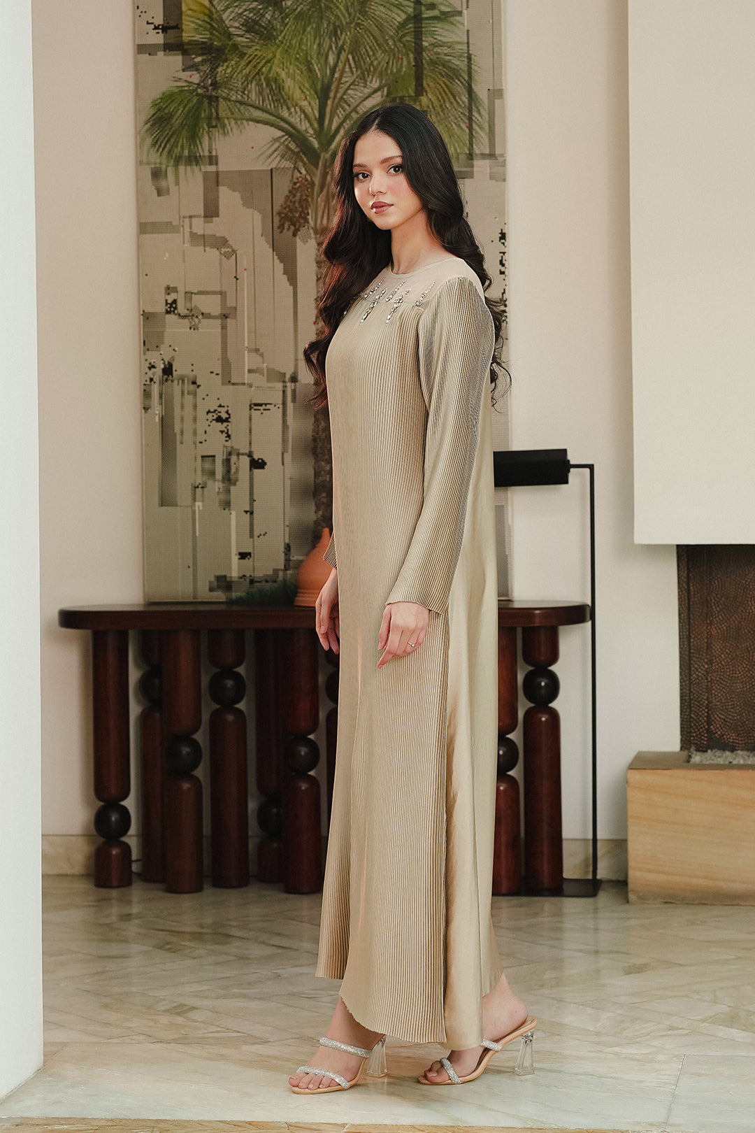 Nasrae Pleated Dress