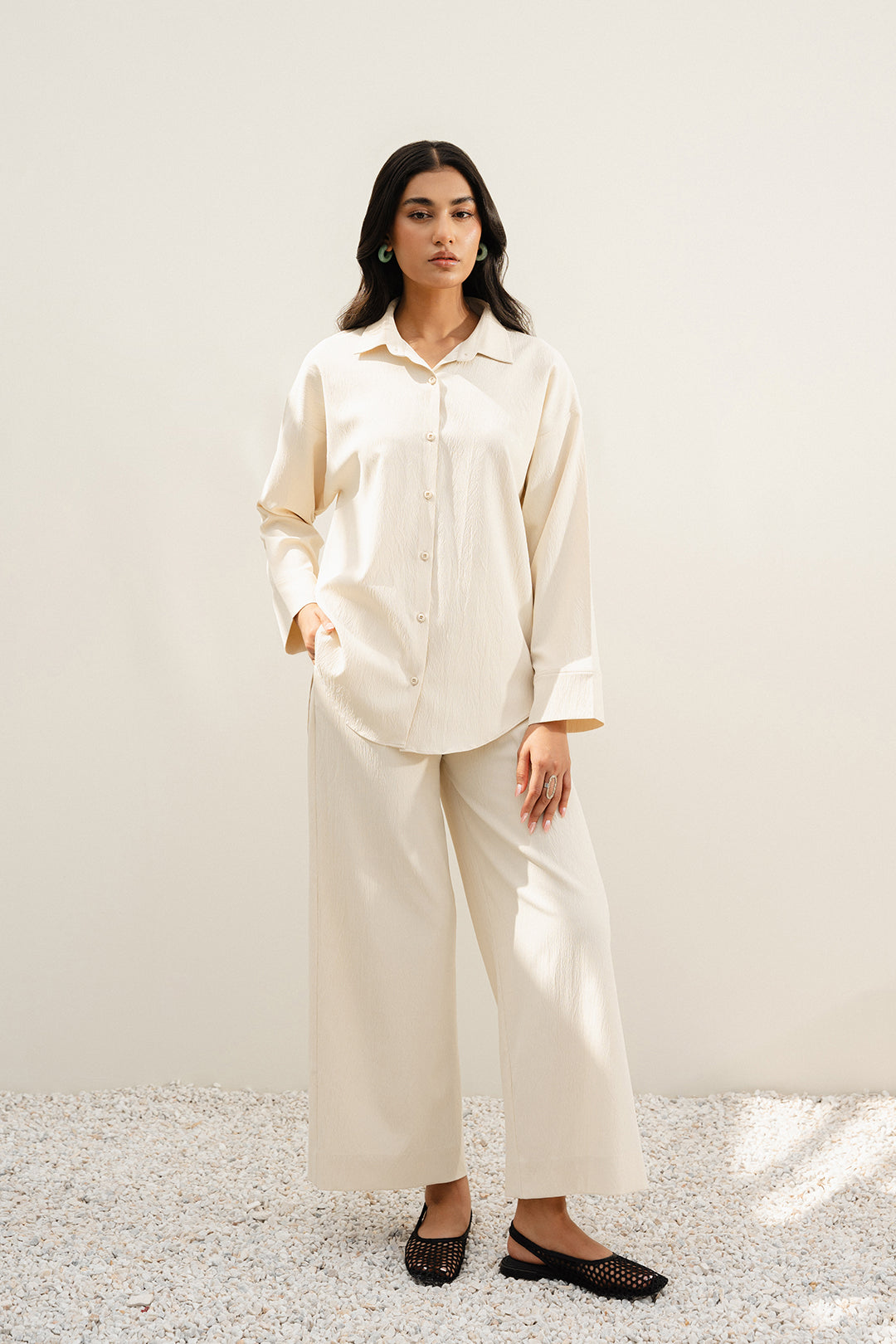 Ivory Button Down Shirt