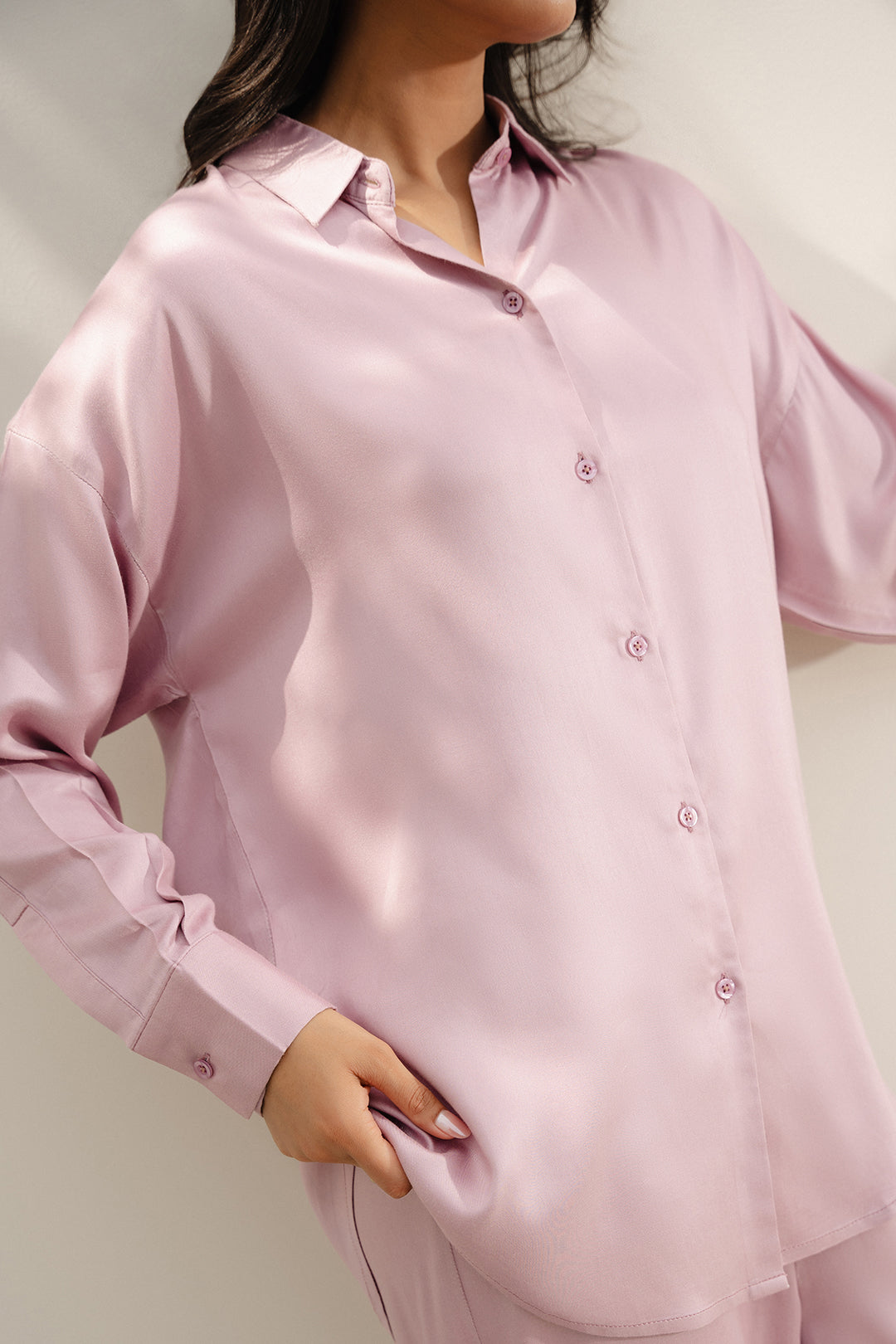 Lavender Button Down