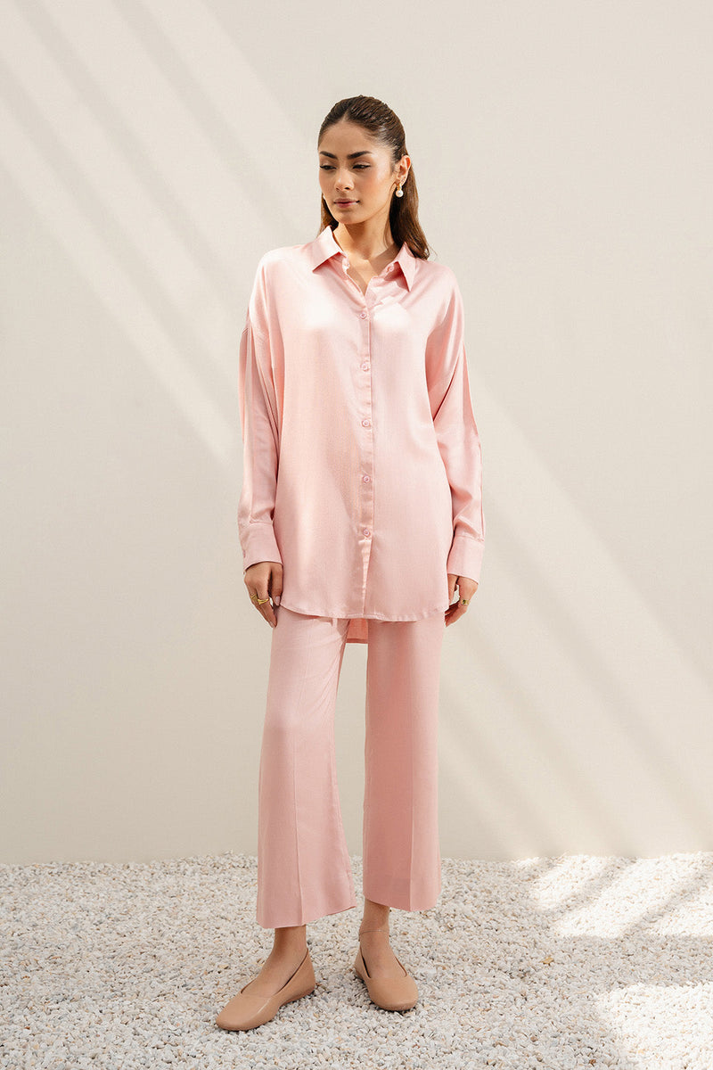 Nude Pink Button Down