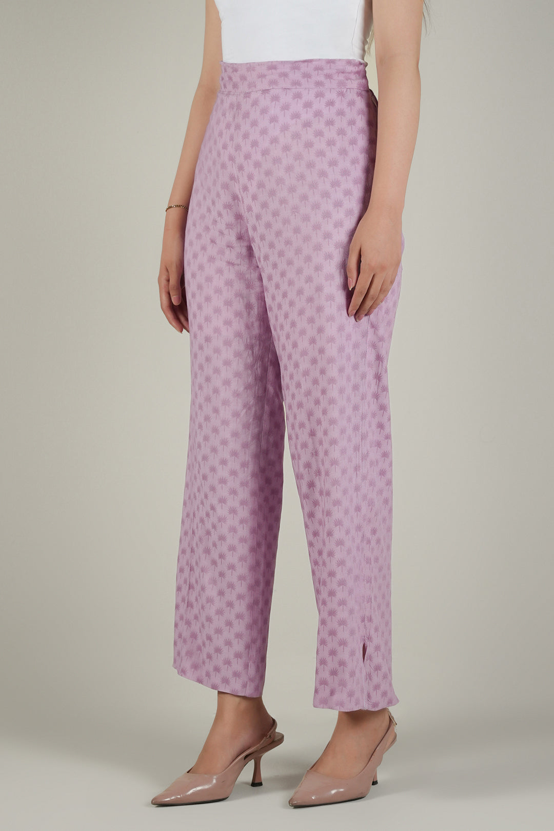Lilac Wide Leg Pants