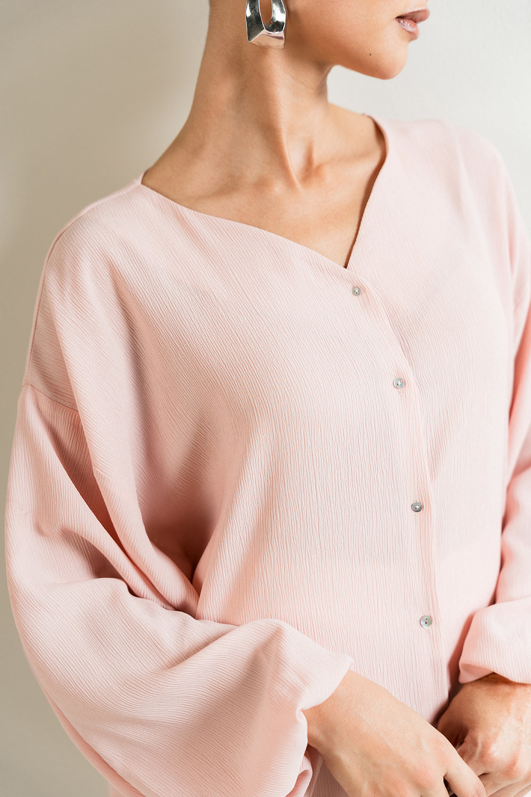 Blush Pink Button Down