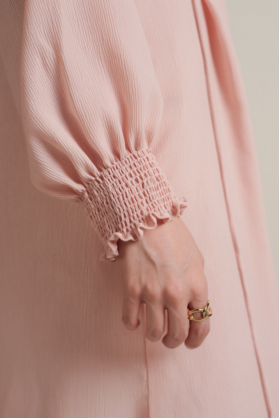 Pink Drawstring Dress