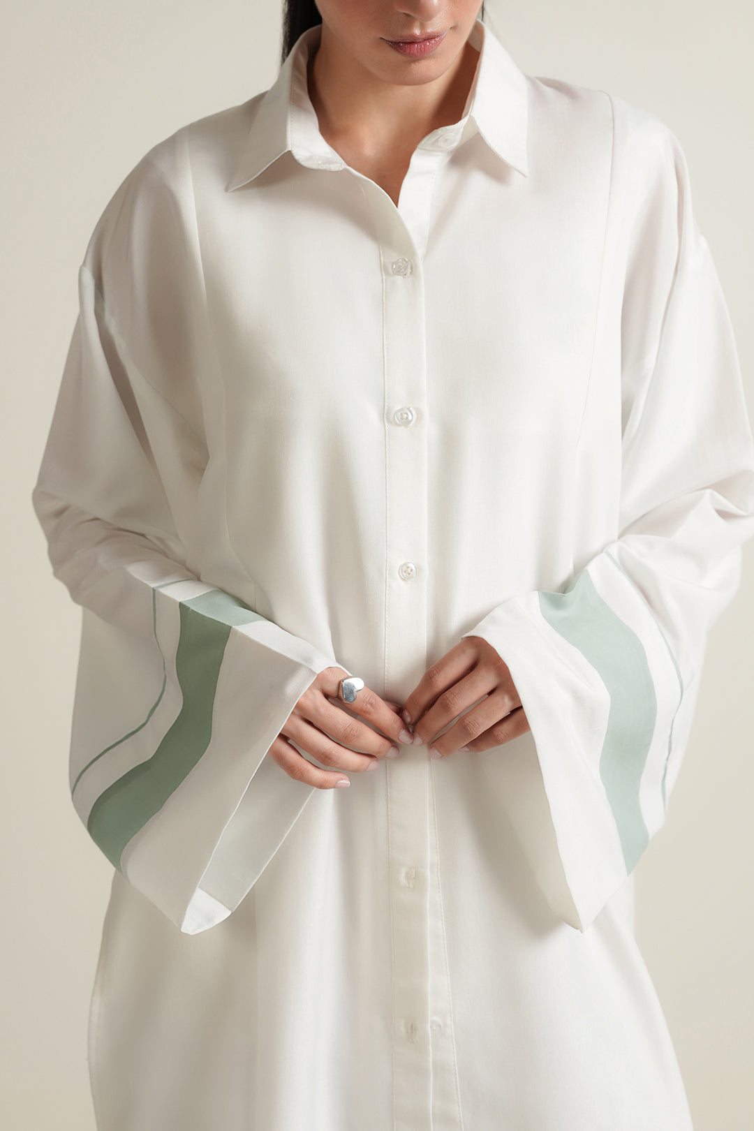 White Button Down Tunic