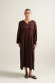 Espresso Pleated Dress