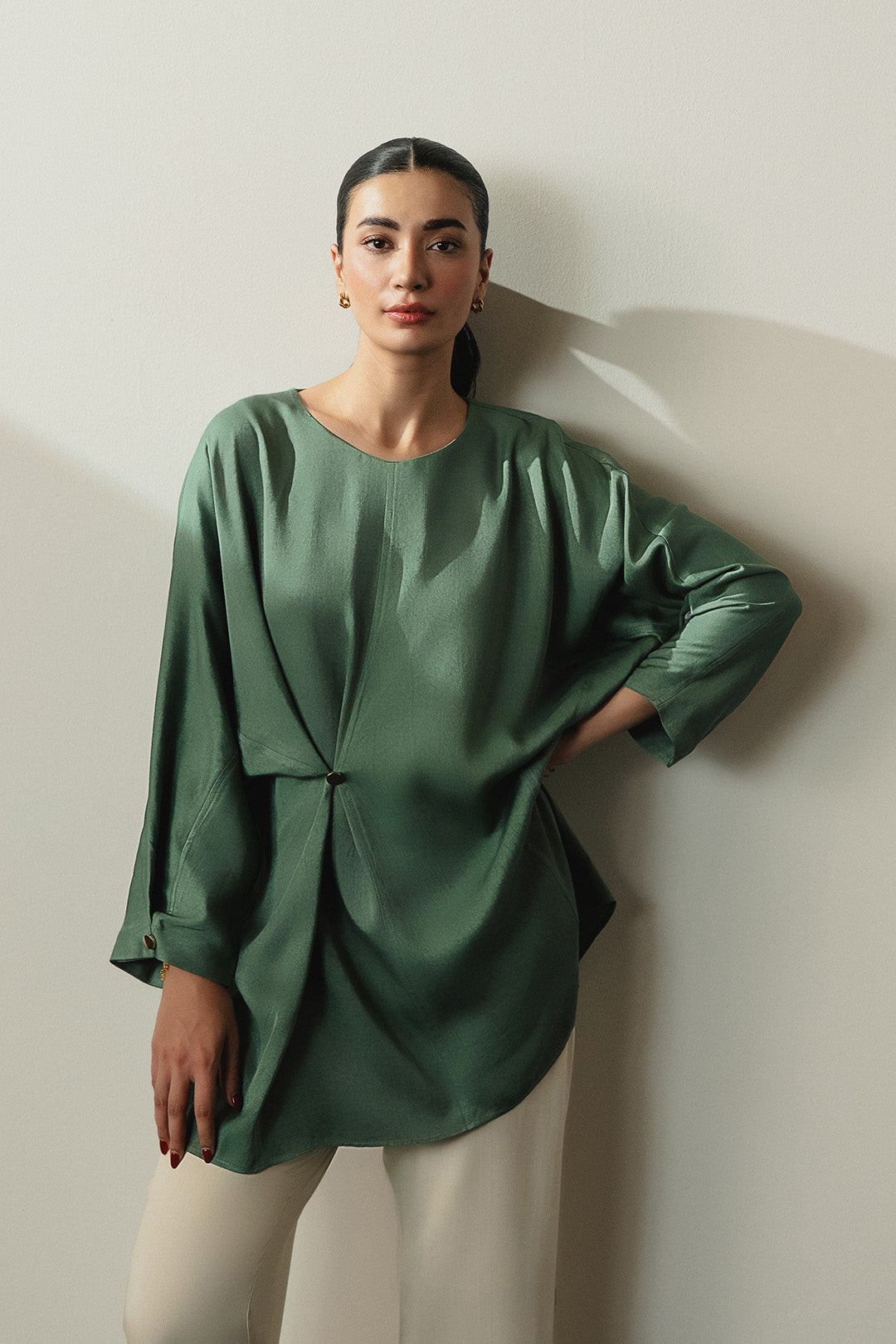 Sera Side Button Top