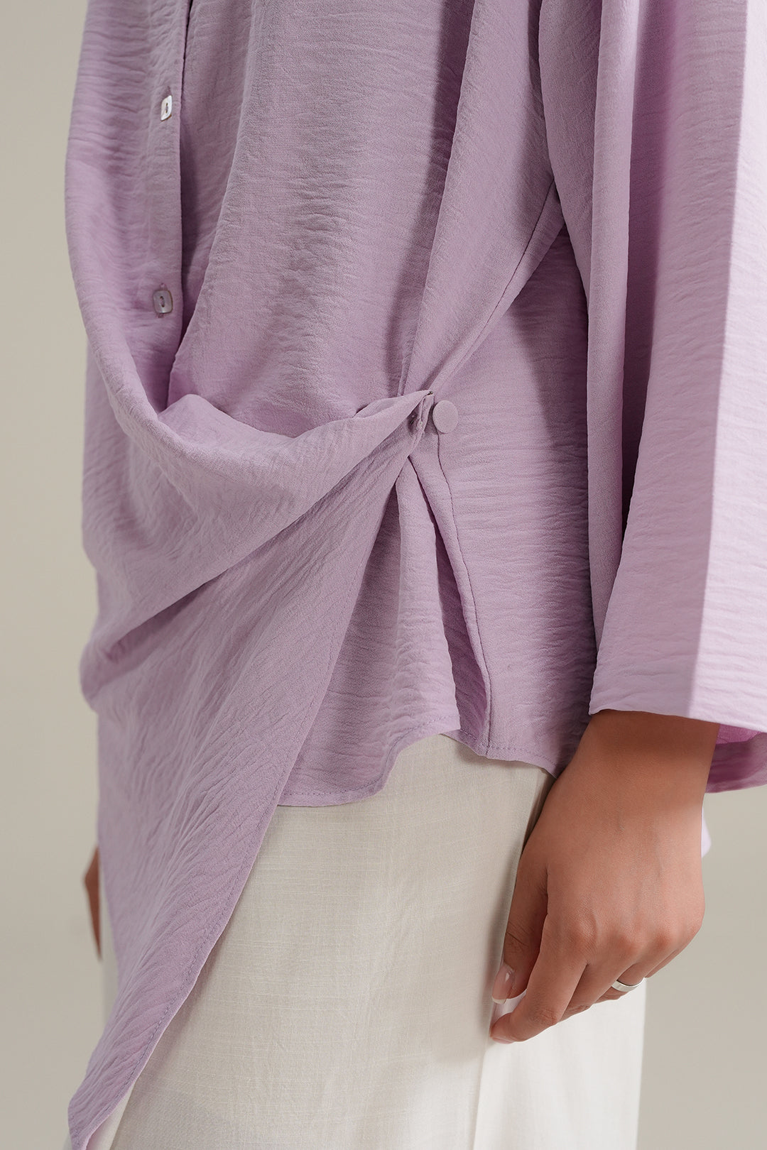 Lilac Asymetrical Top