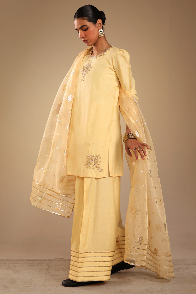 Gilded Polki Embroidered Set