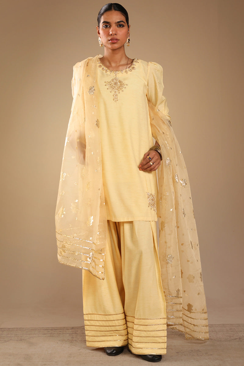 Gilded Polki Embroidered Set