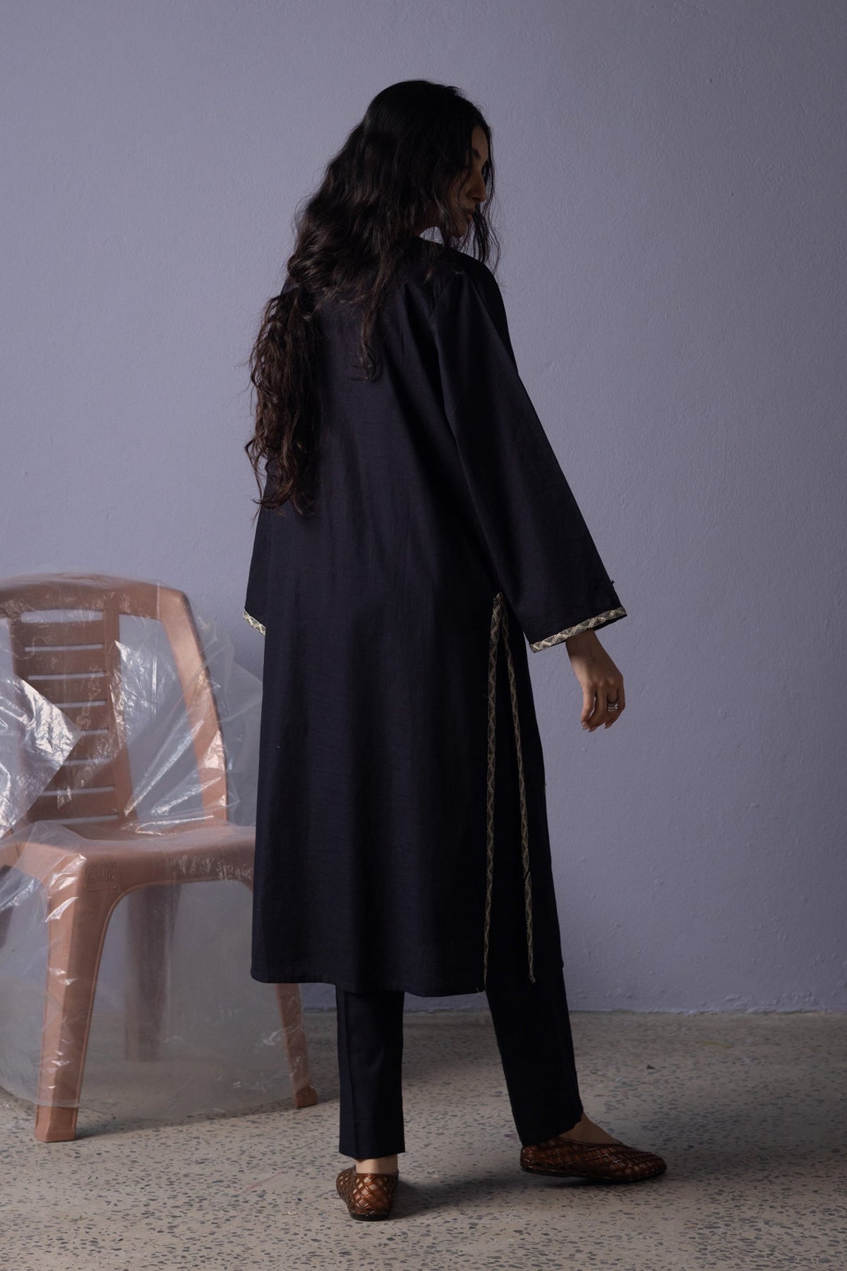 Midnight Embroidered Duo-Set