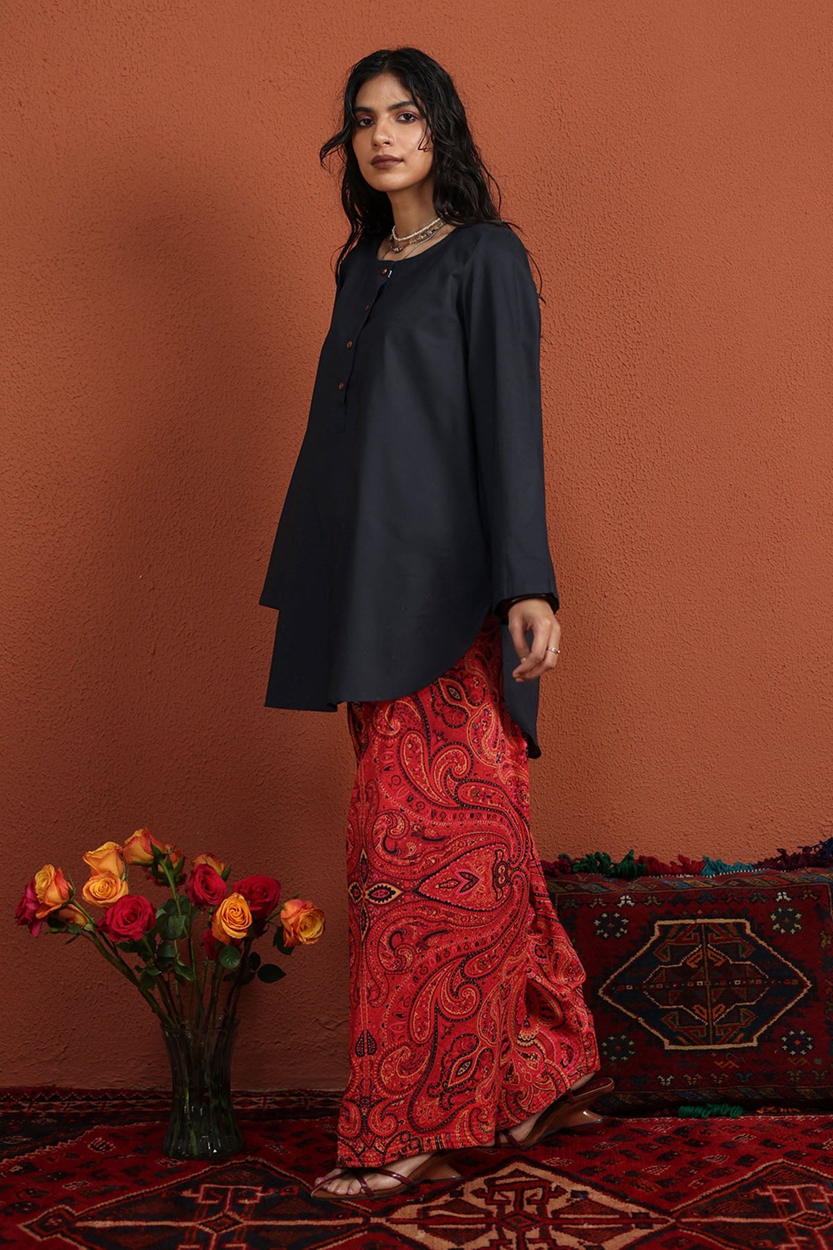 Pine Printed Farshi Set