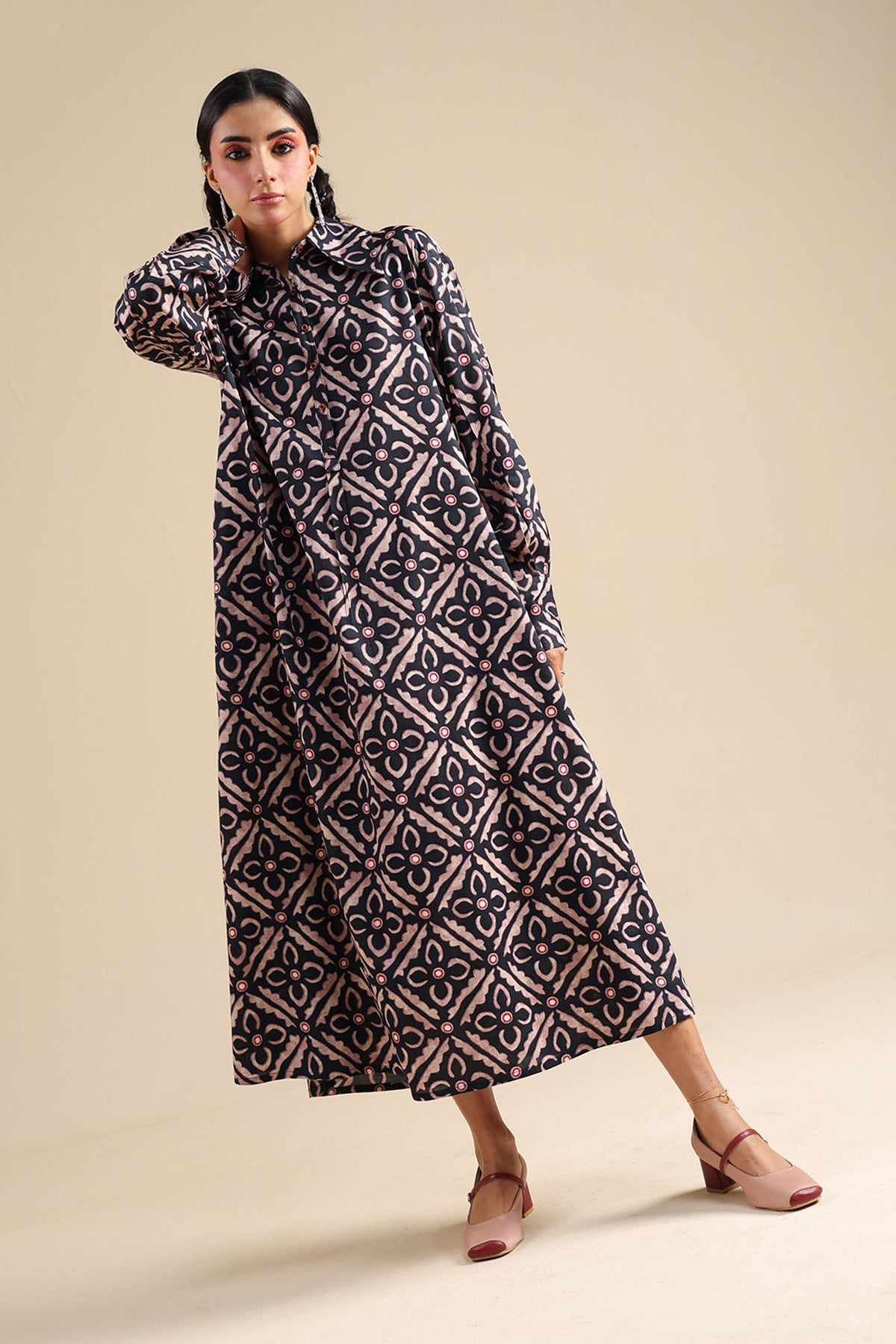 Pattern Foam Dress