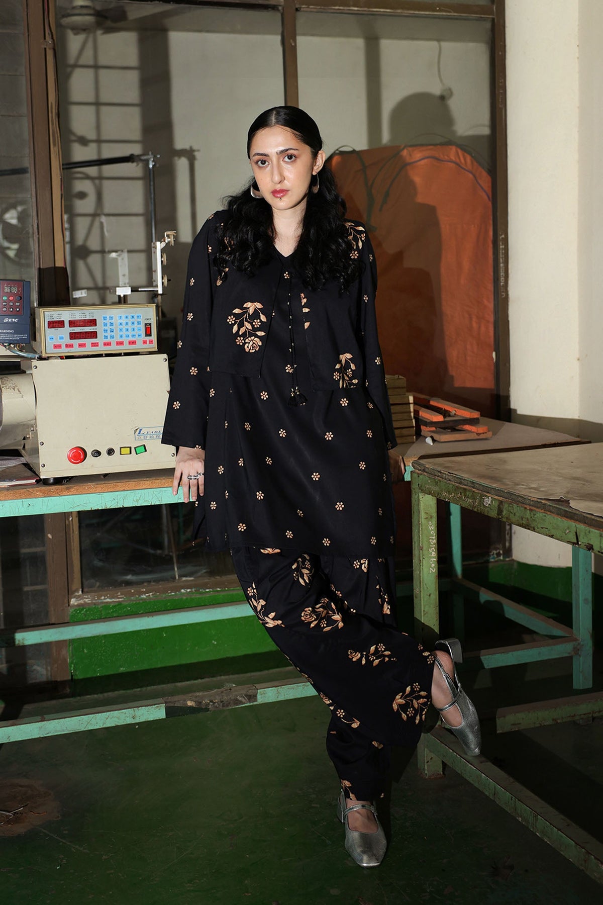 Phool Printed 3-Piece Koti Set