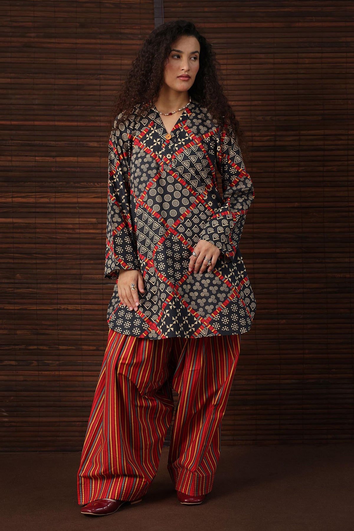 Prism Printed Farshi Set