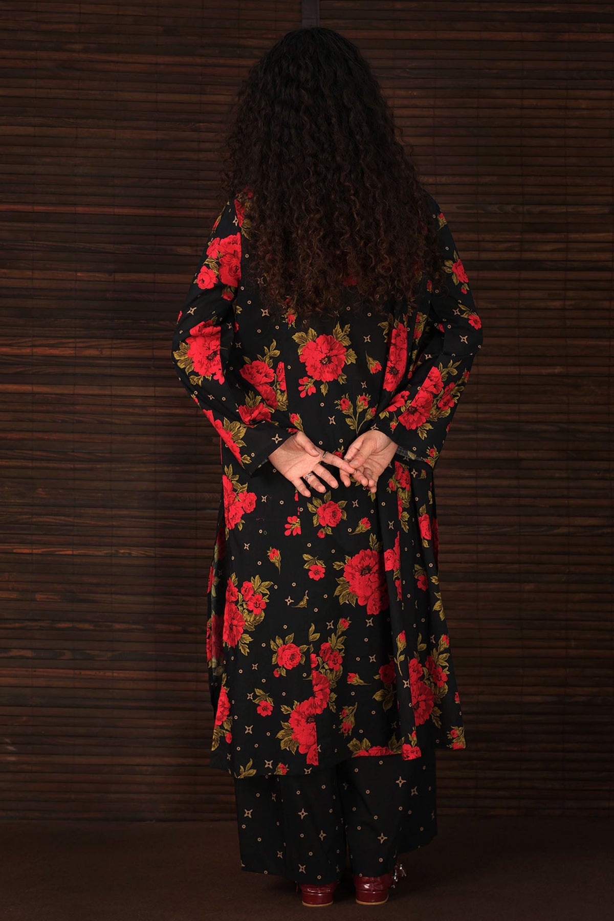 Rose Grid Printed Set