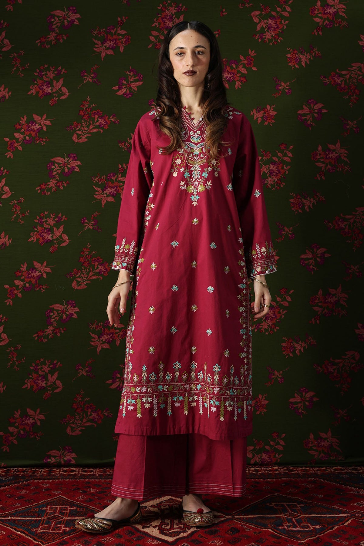 Gulkaar Embroidered Set