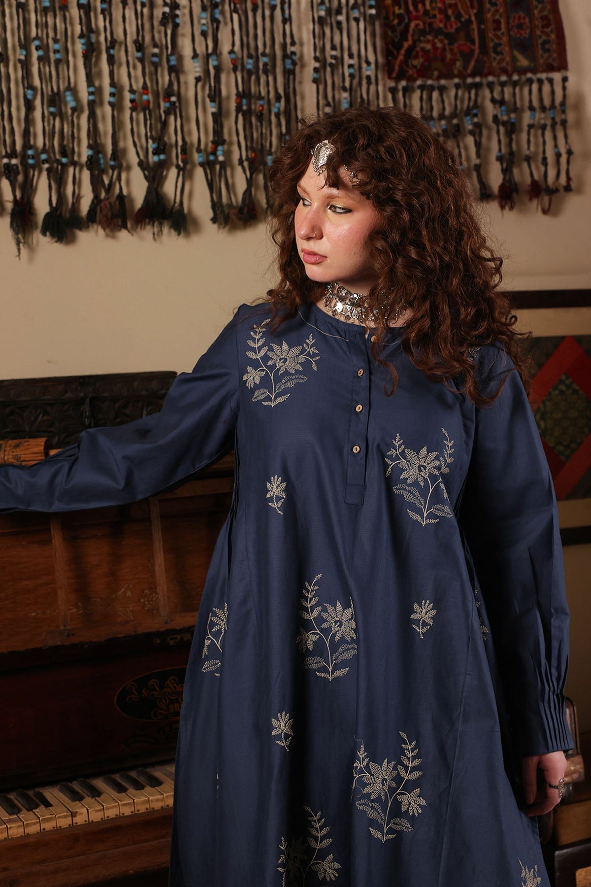 Embroidered Petal Whisper Set