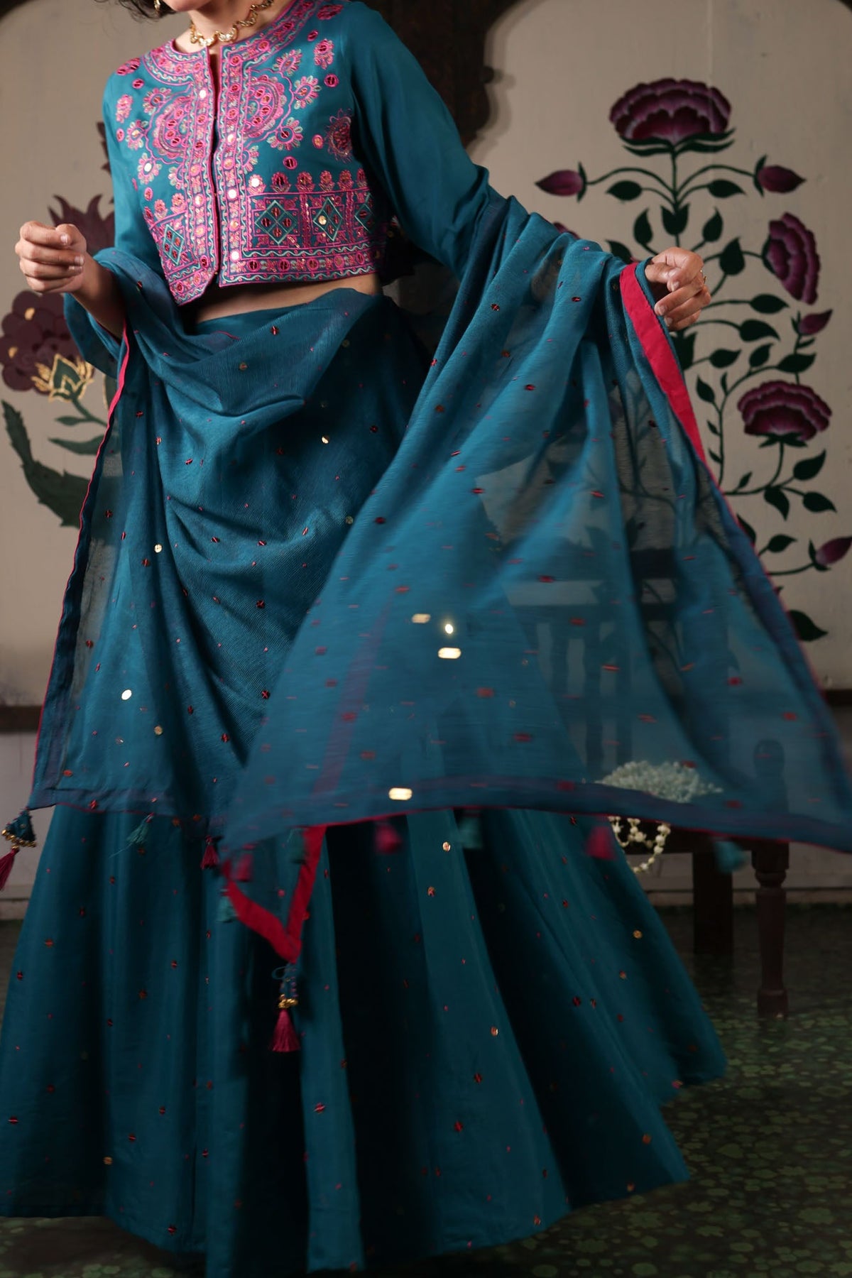 Feroza Embroidered Lehnga Ensemble