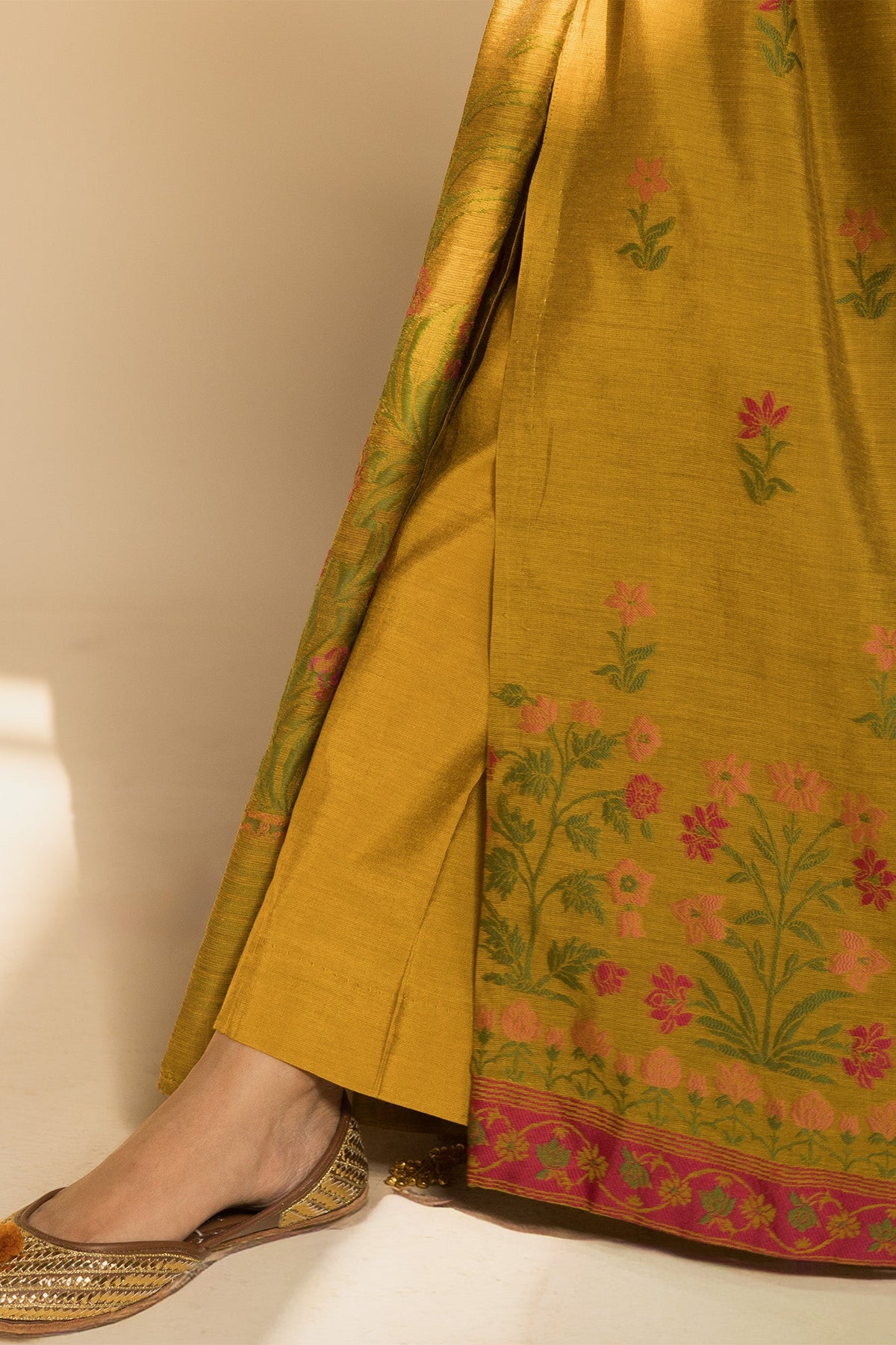 Jacquard Anarkali Ensemble