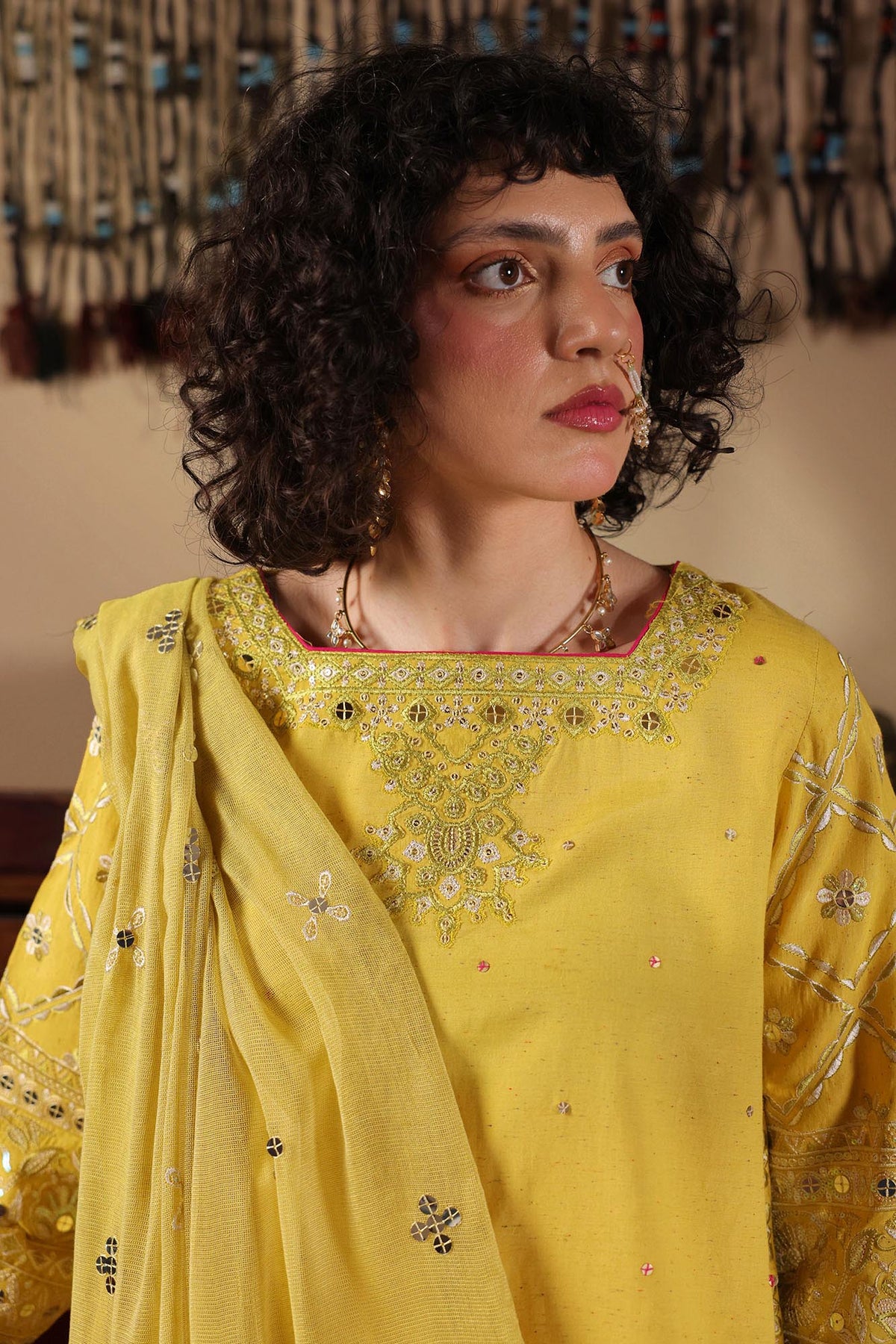 Embroidered Sequin Ensemble