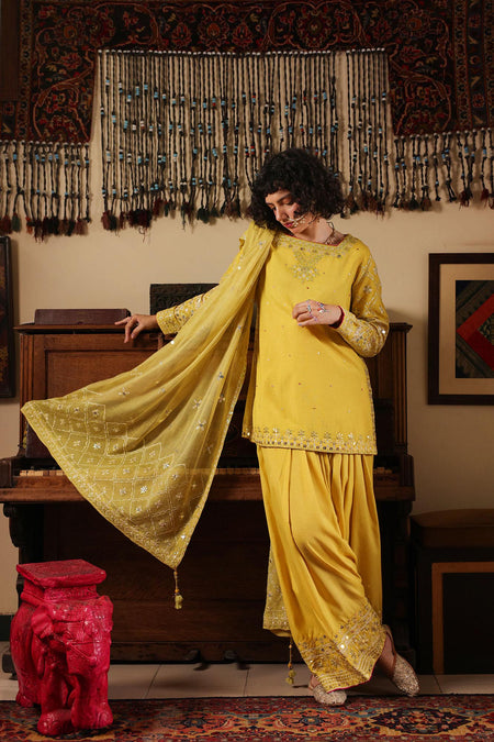 Embroidered Sequin Ensemble
