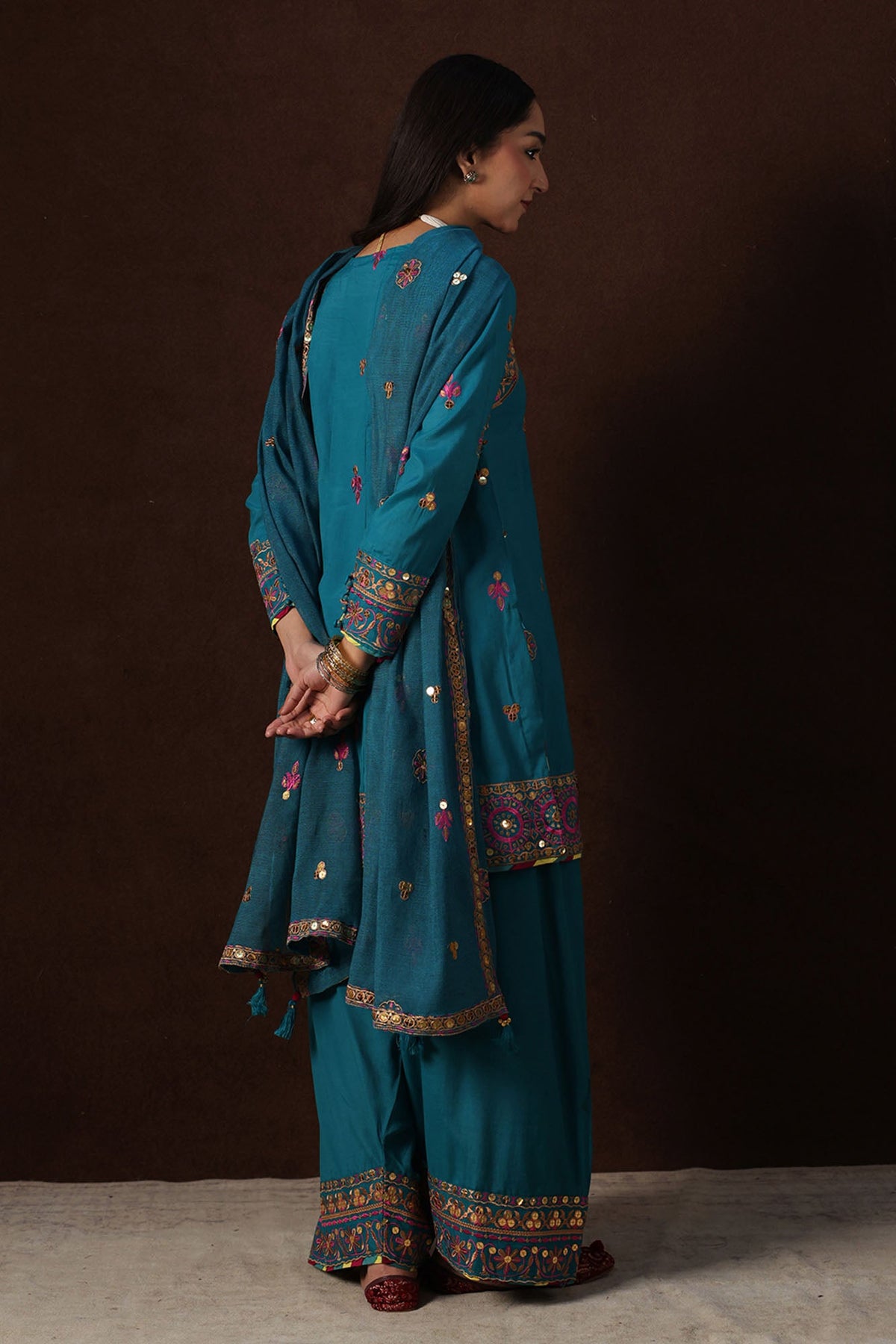 Zareen Embroidered 3-Piece Ensemble