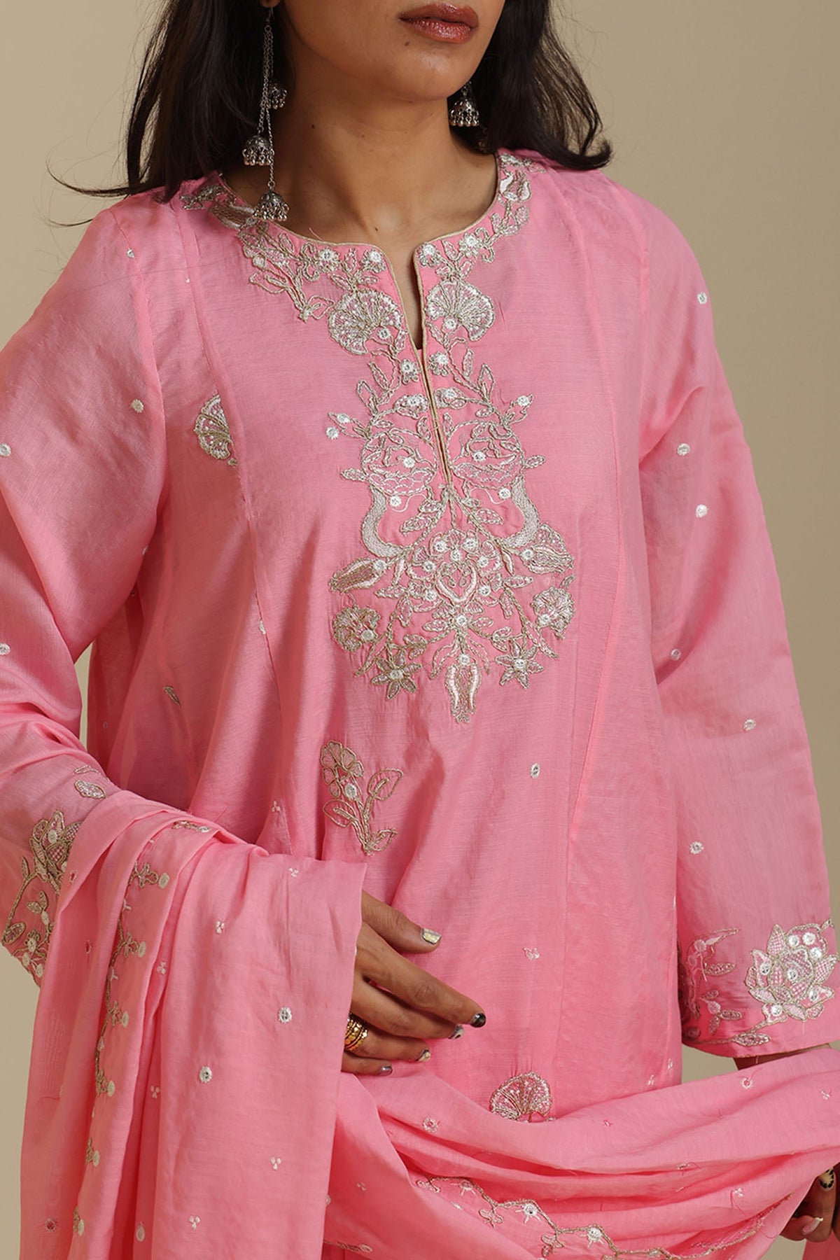 Blush Reverie Embroidered Ensemble