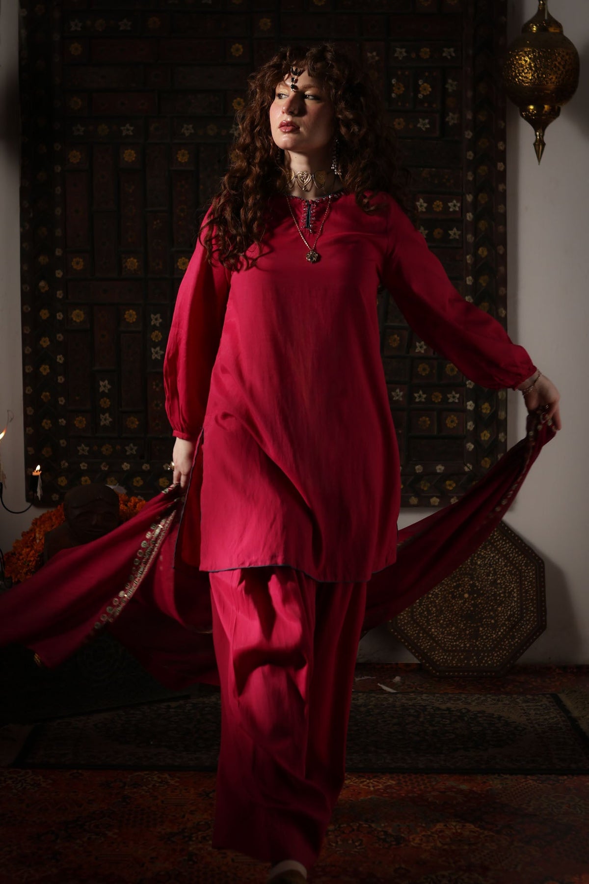 Nooré Embroidered 3-Piece Ensemble