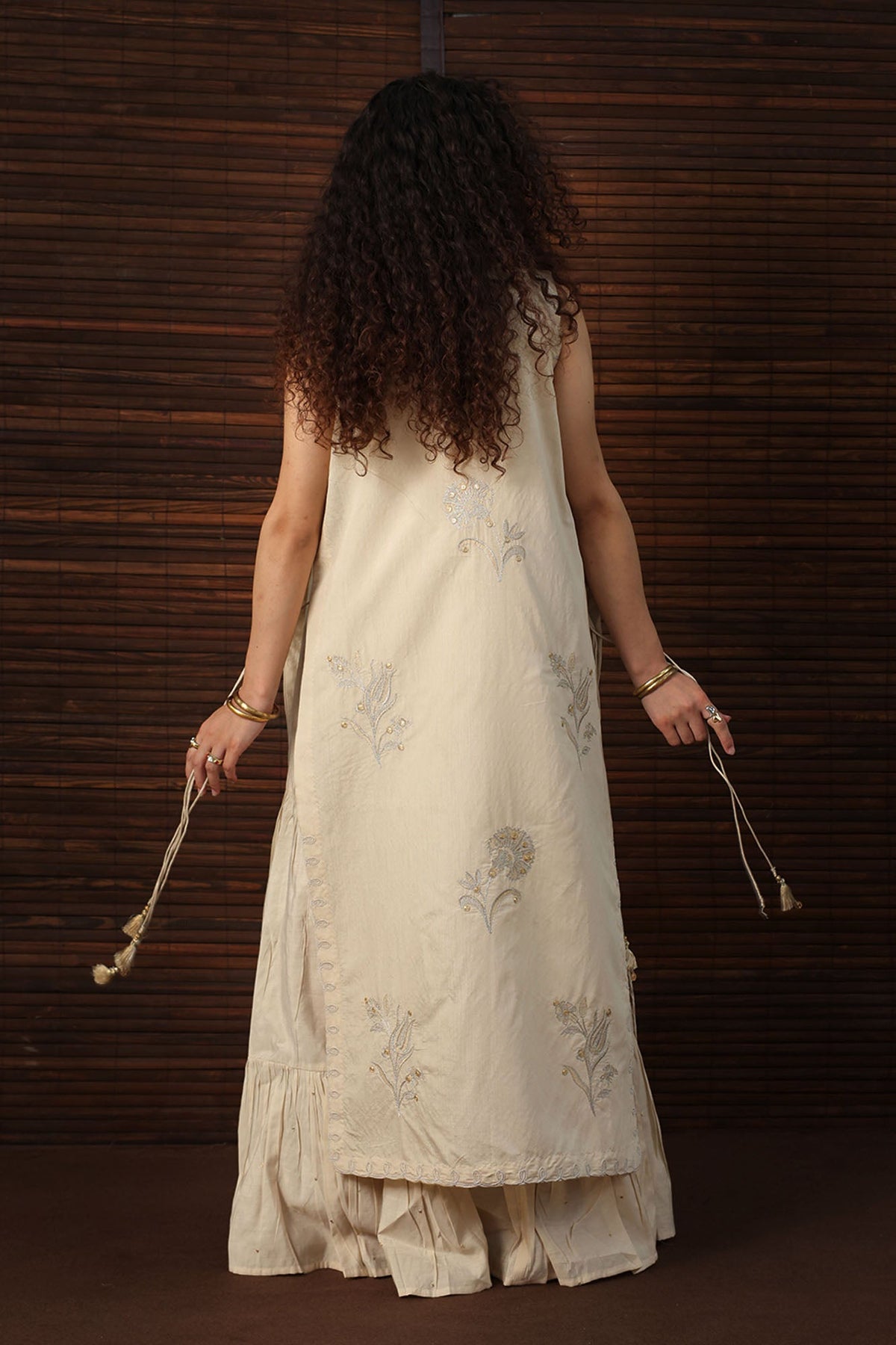Opaline Embroidered Layered Dress